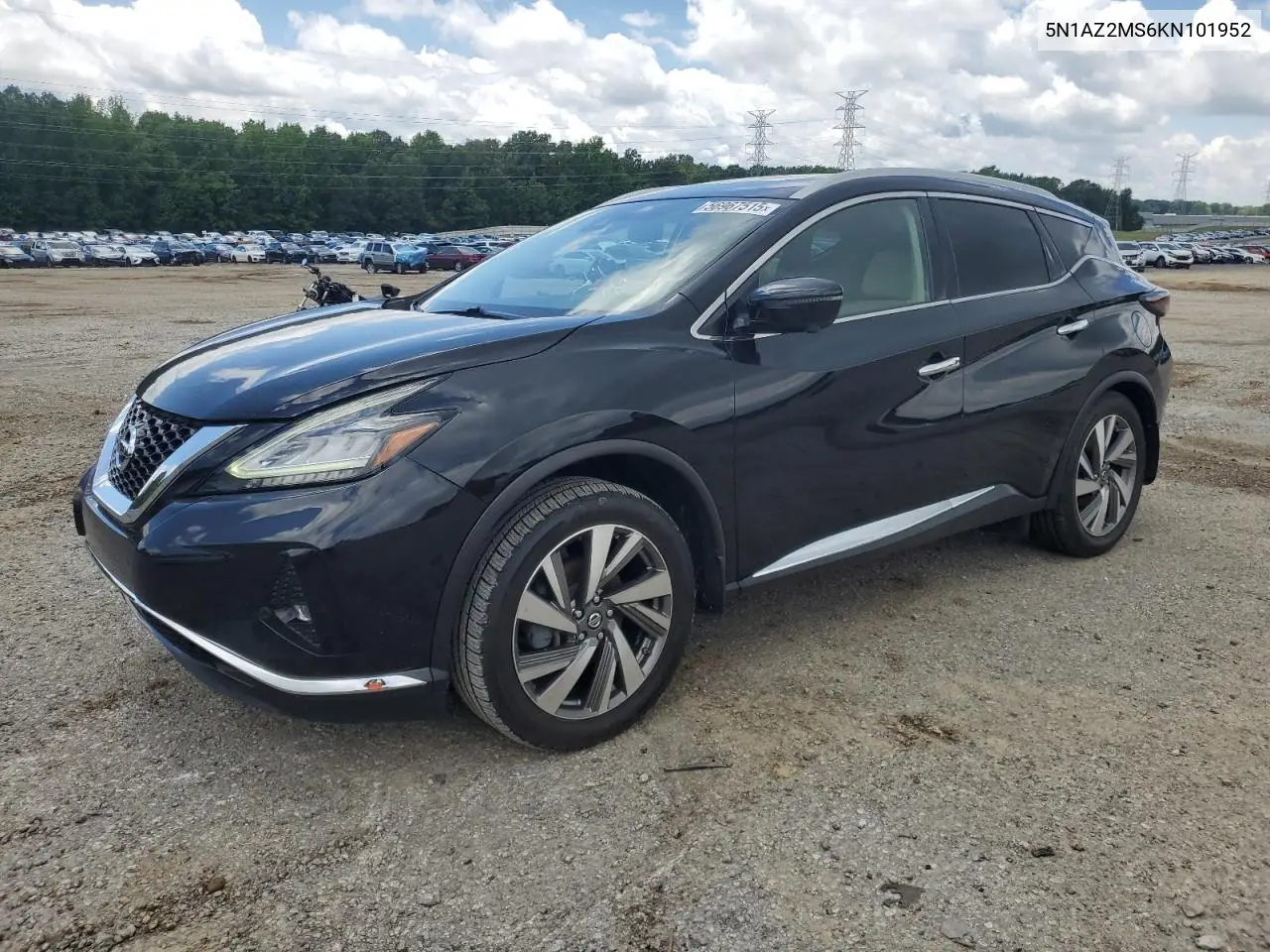 2019 Nissan Murano S VIN: 5N1AZ2MS6KN101952 Lot: 56967515