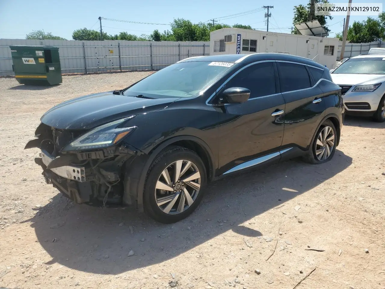 2019 Nissan Murano S VIN: 5N1AZ2MJ1KN129102 Lot: 57126035