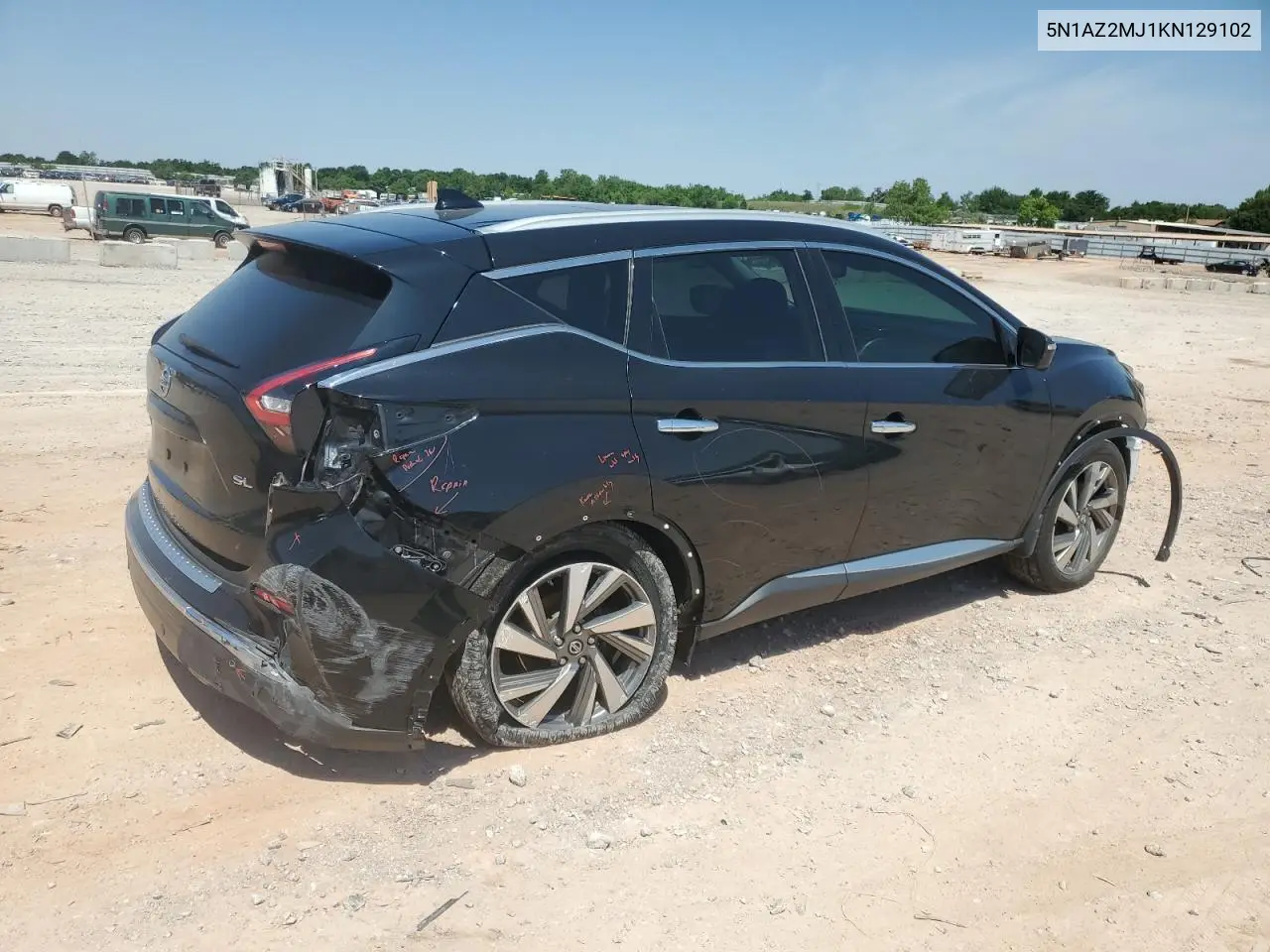 2019 Nissan Murano S VIN: 5N1AZ2MJ1KN129102 Lot: 57126035