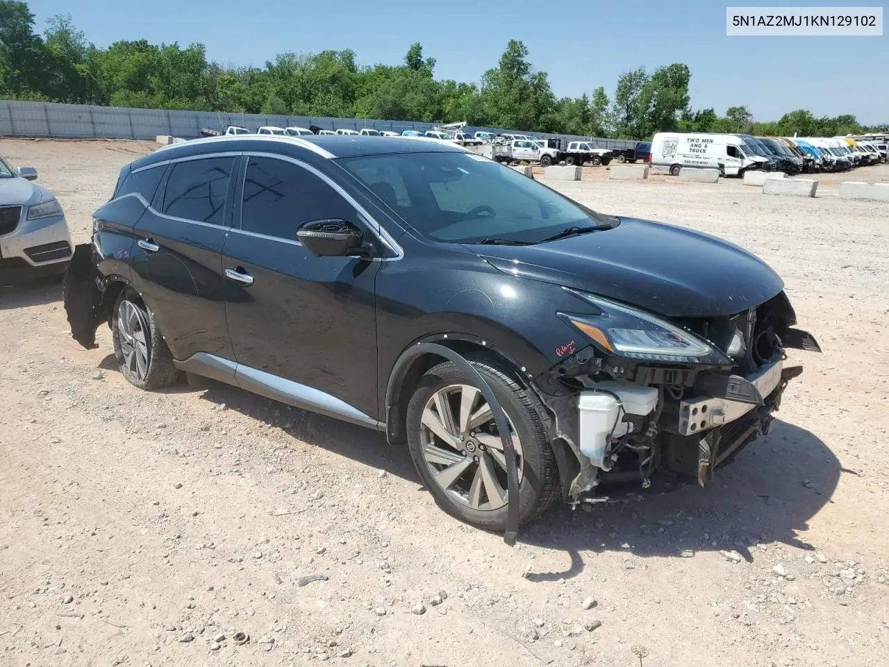 2019 Nissan Murano S VIN: 5N1AZ2MJ1KN129102 Lot: 57126035