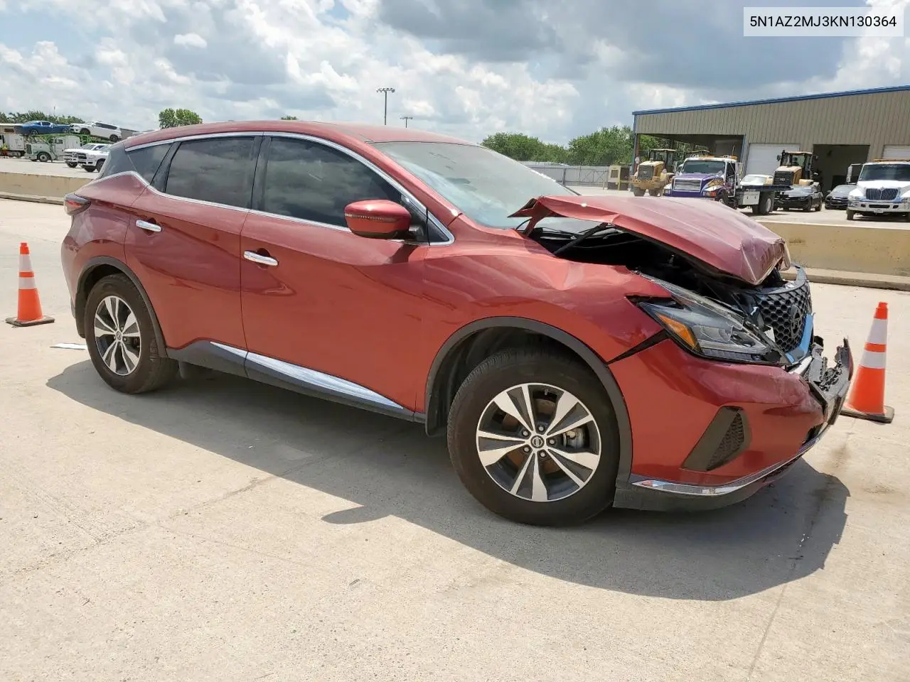 2019 Nissan Murano S VIN: 5N1AZ2MJ3KN130364 Lot: 60970605