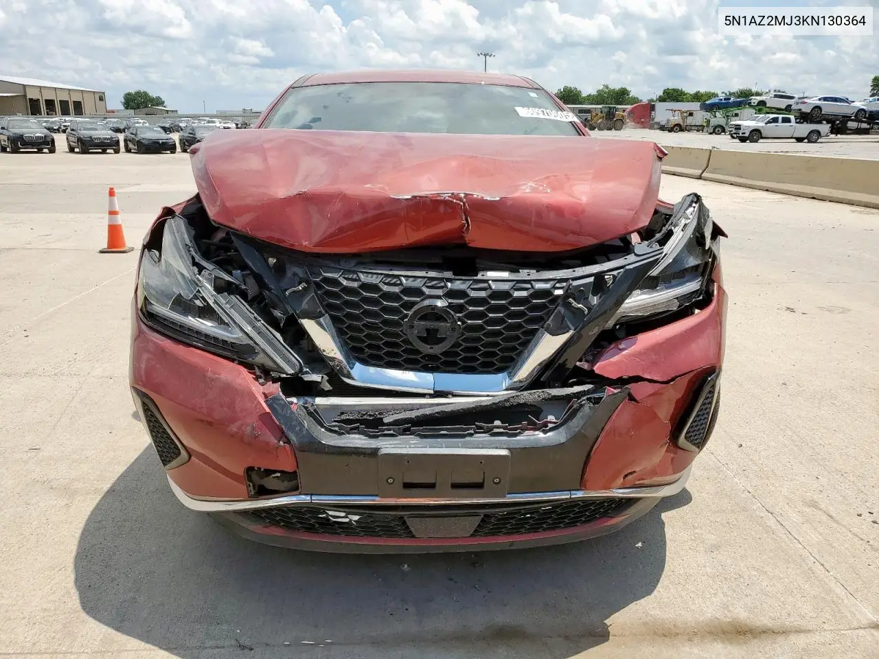 2019 Nissan Murano S VIN: 5N1AZ2MJ3KN130364 Lot: 60970605