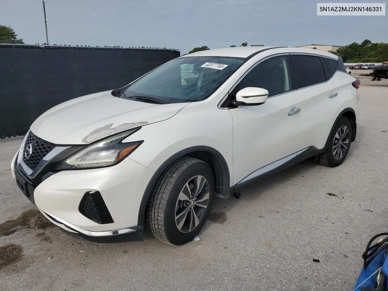 2019 Nissan Murano S VIN: 5N1AZ2MJ2KN146331 Lot: 62077765