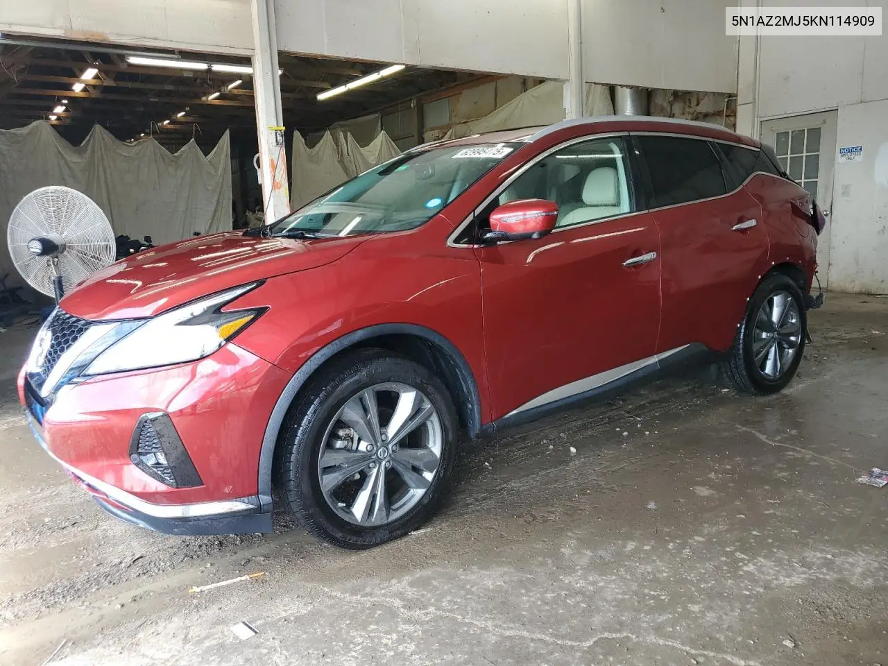 5N1AZ2MJ5KN114909 2019 Nissan Murano S