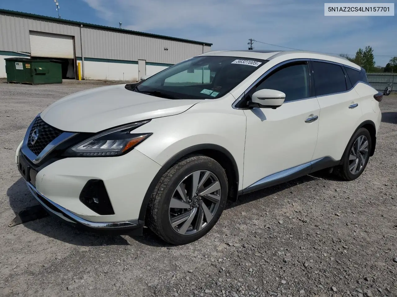 2020 Nissan Murano Sl VIN: 5N1AZ2CS4LN157701 Lot: 56327005