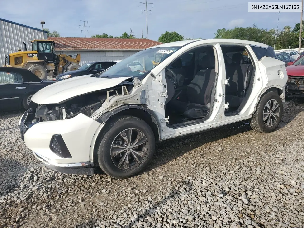 2020 Nissan Murano S VIN: 5N1AZ2AS5LN167155 Lot: 56549325