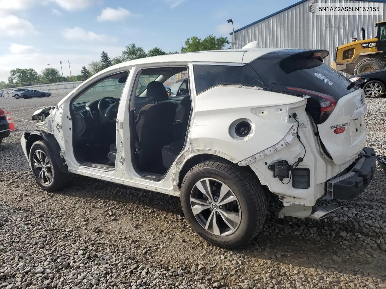 2020 Nissan Murano S VIN: 5N1AZ2AS5LN167155 Lot: 56549325