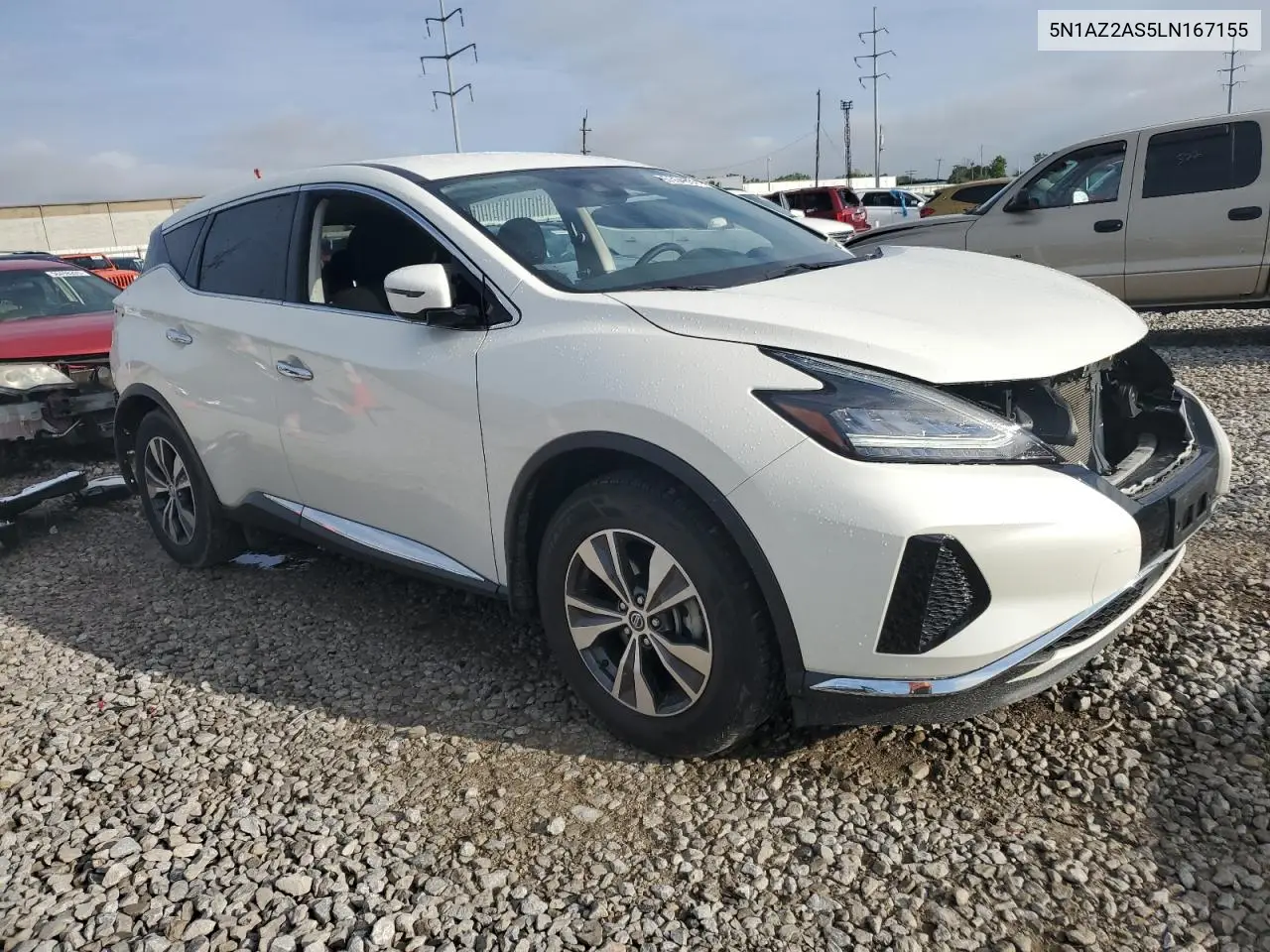 2020 Nissan Murano S VIN: 5N1AZ2AS5LN167155 Lot: 56549325