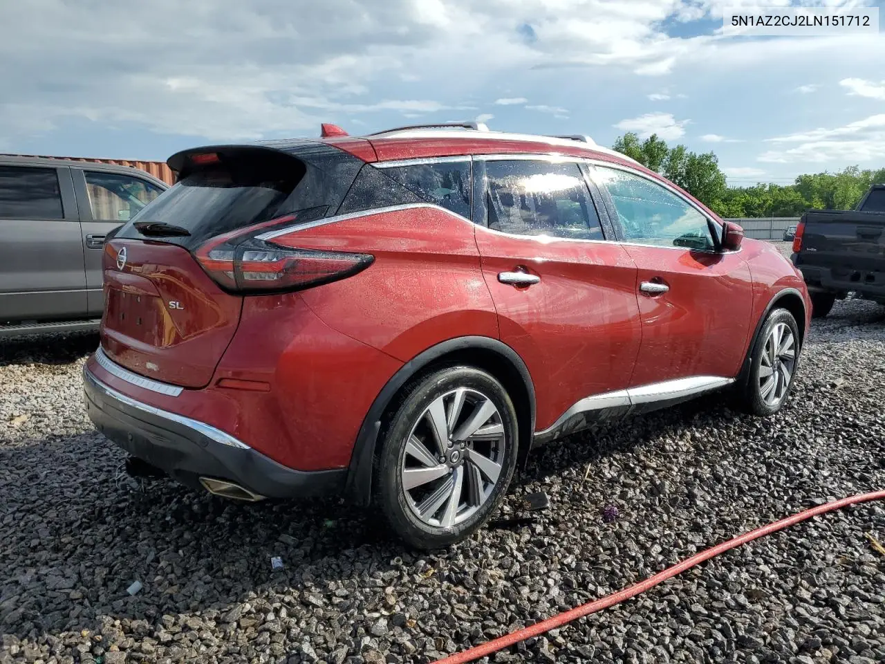 2020 Nissan Murano Sl VIN: 5N1AZ2CJ2LN151712 Lot: 56935635