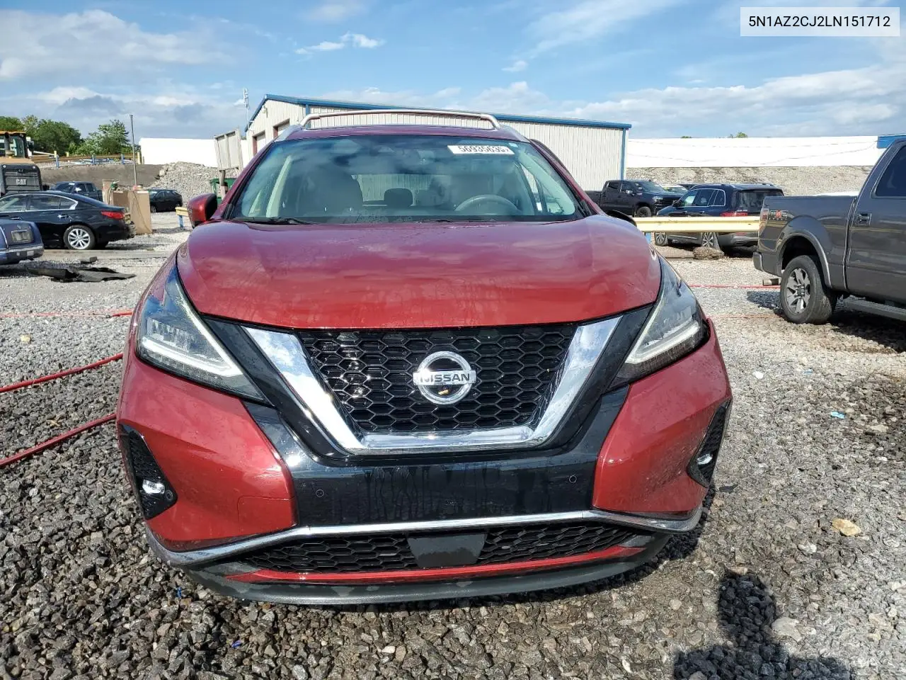 2020 Nissan Murano Sl VIN: 5N1AZ2CJ2LN151712 Lot: 56935635