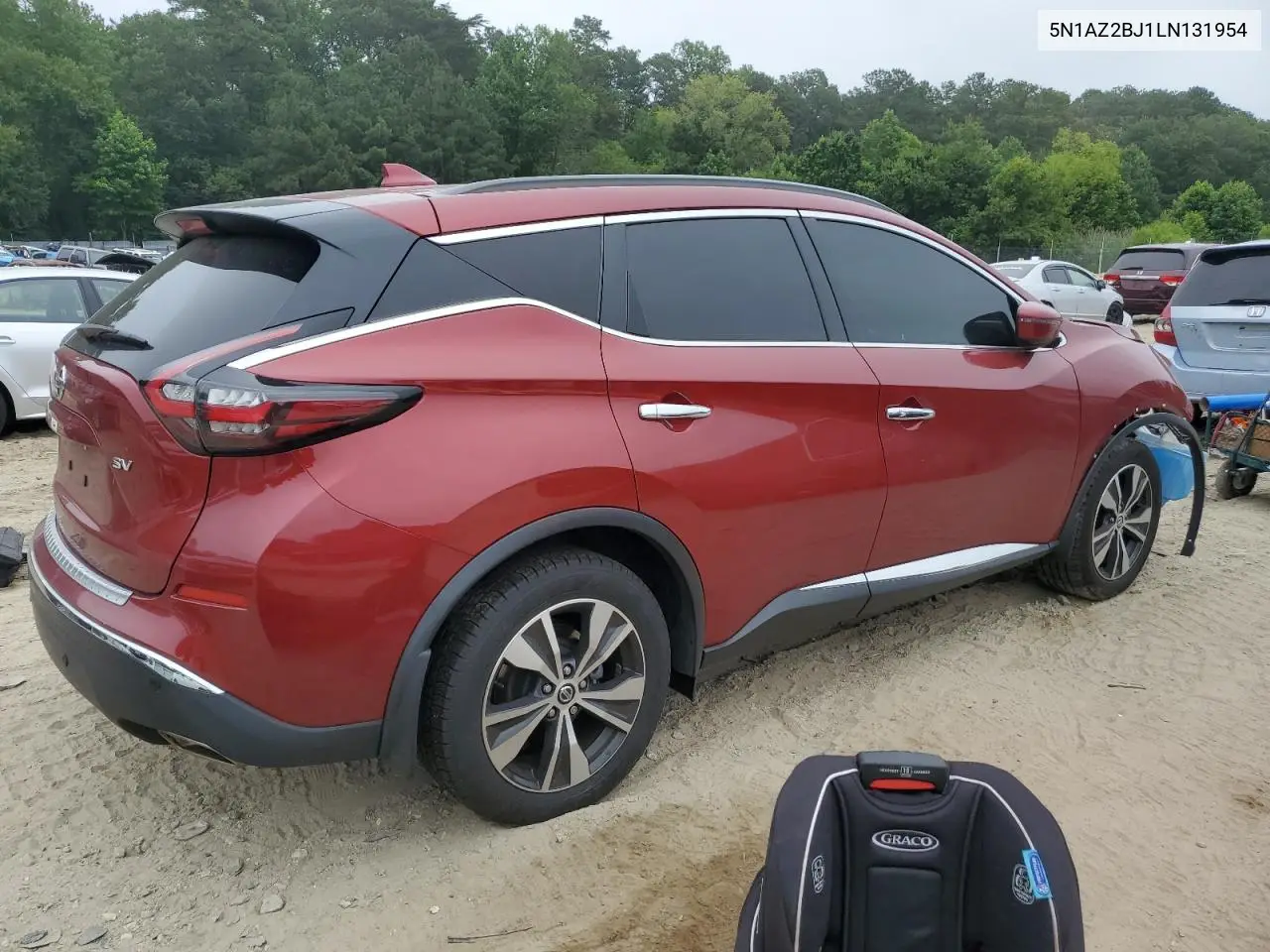 2020 Nissan Murano Sv VIN: 5N1AZ2BJ1LN131954 Lot: 62722795