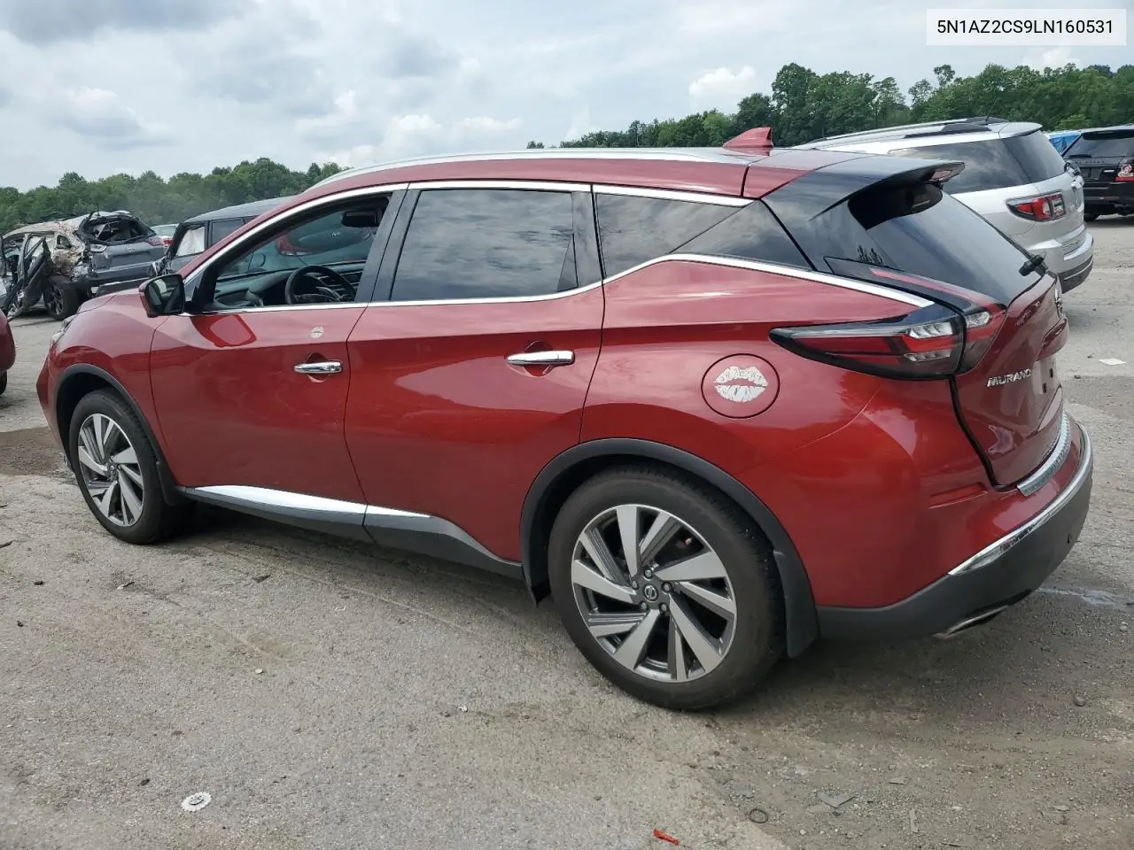 2020 Nissan Murano Sl VIN: 5N1AZ2CS9LN160531 Lot: 62864255