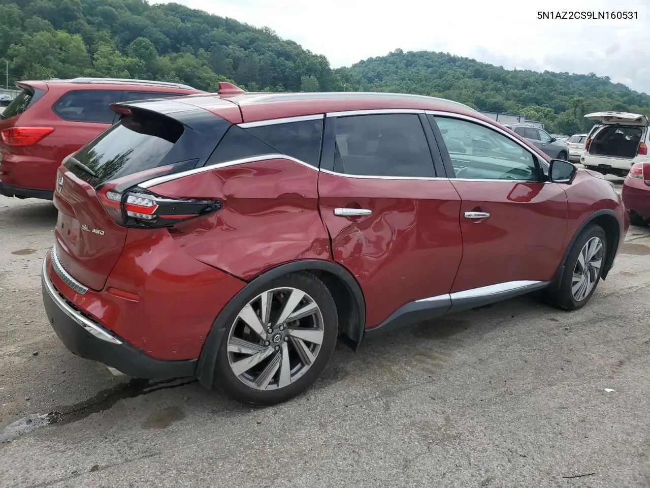 2020 Nissan Murano Sl VIN: 5N1AZ2CS9LN160531 Lot: 62864255