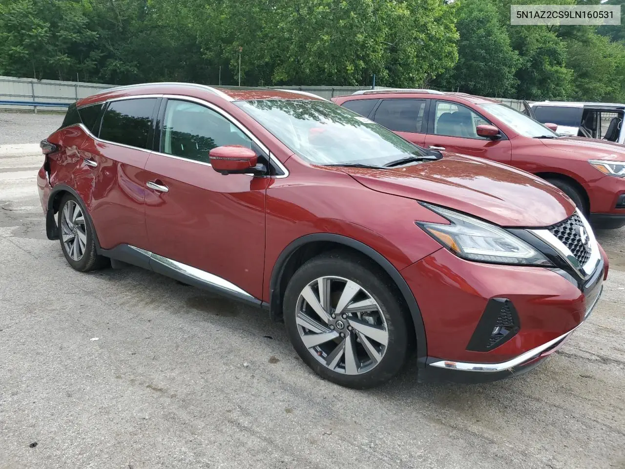 2020 Nissan Murano Sl VIN: 5N1AZ2CS9LN160531 Lot: 62864255