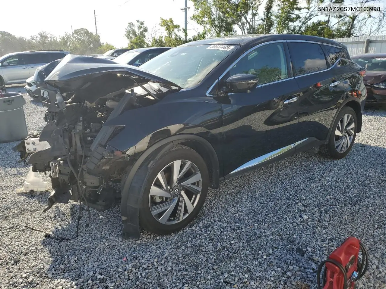 2021 Nissan Murano Sl VIN: 5N1AZ2CS7MC103998 Lot: 56837485