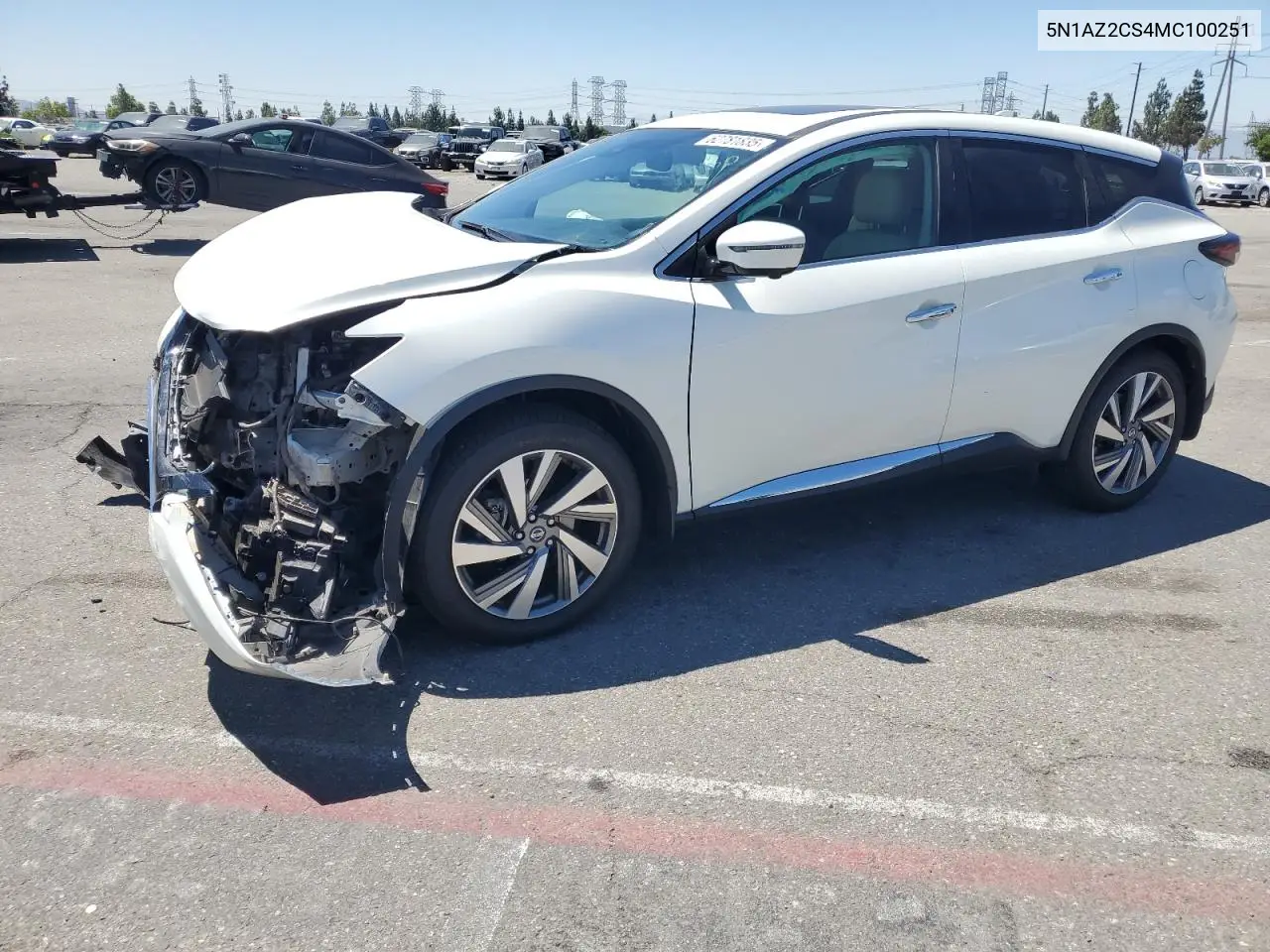 2021 Nissan Murano Sl VIN: 5N1AZ2CS4MC100251 Lot: 62781835