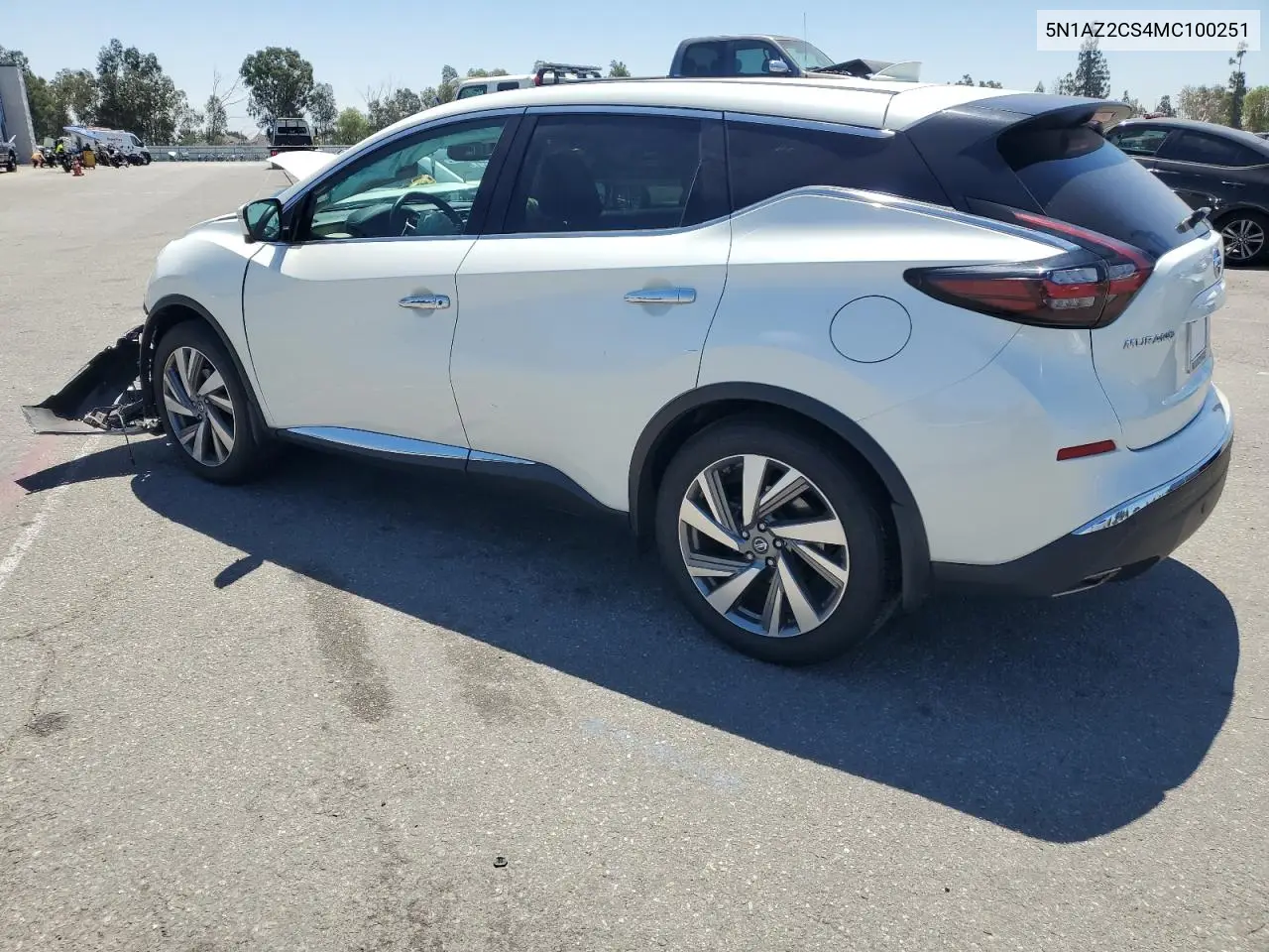 2021 Nissan Murano Sl VIN: 5N1AZ2CS4MC100251 Lot: 62781835