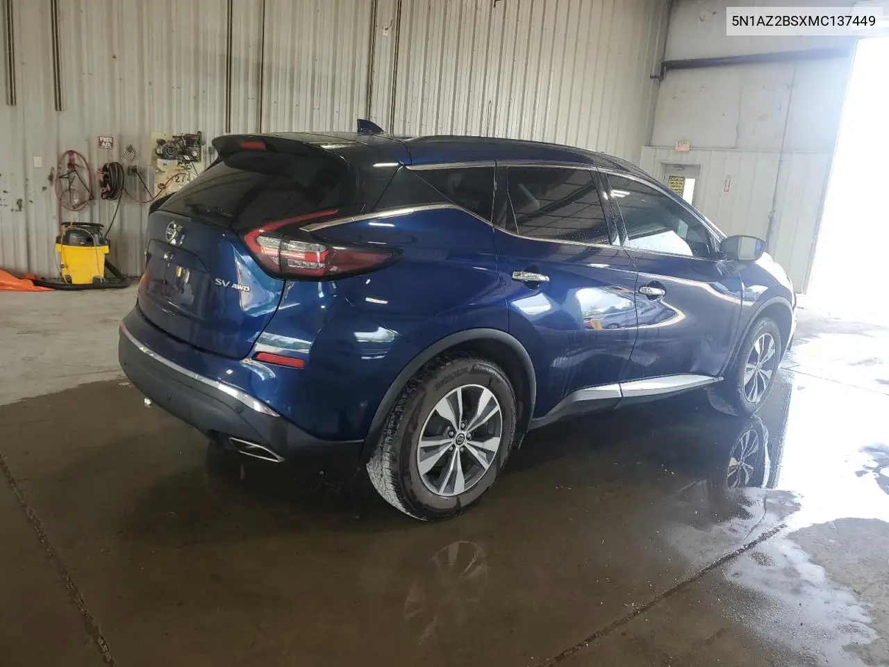 2021 Nissan Murano Sv VIN: 5N1AZ2BSXMC137449 Lot: 62839025