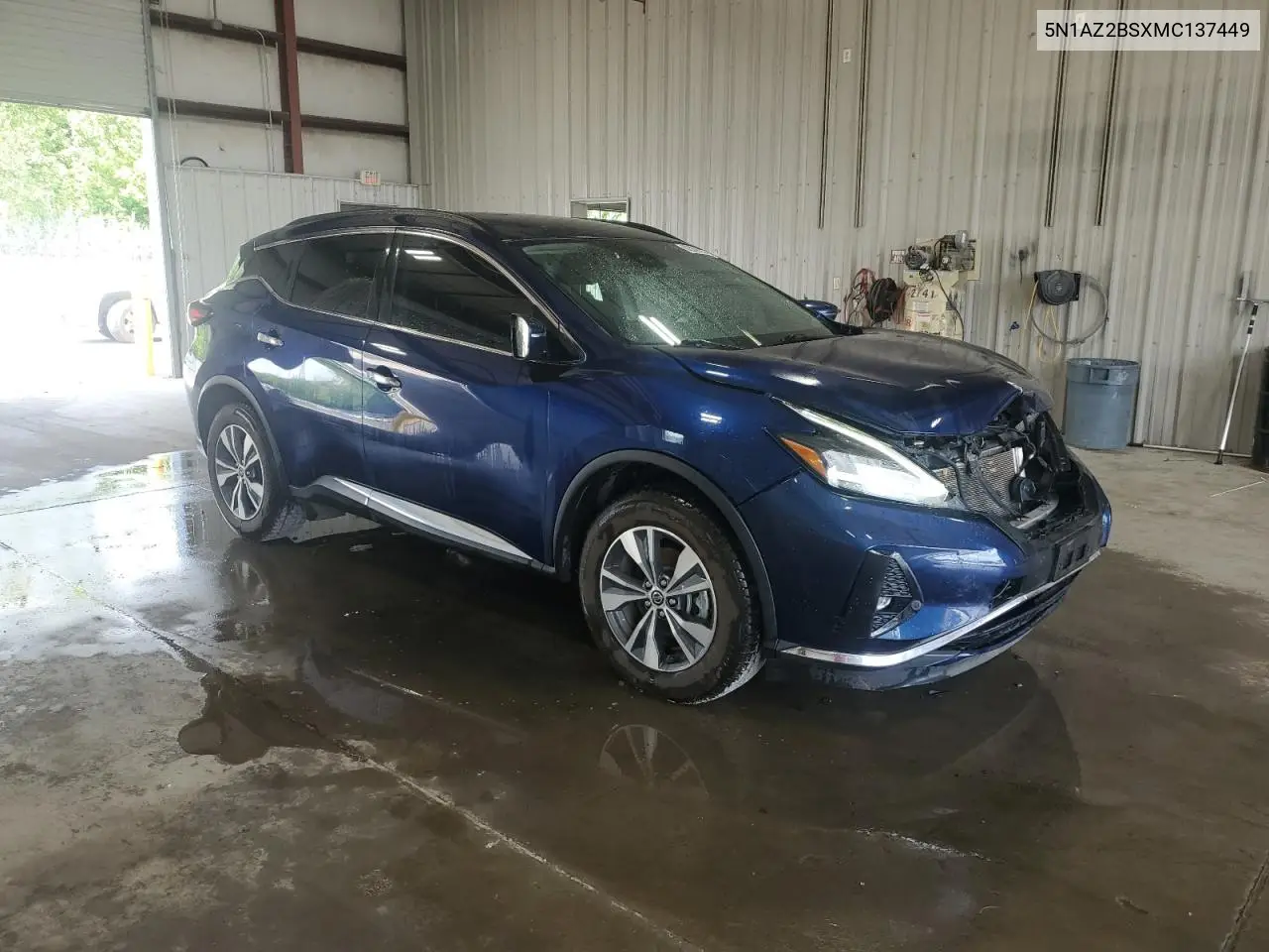 2021 Nissan Murano Sv VIN: 5N1AZ2BSXMC137449 Lot: 62839025