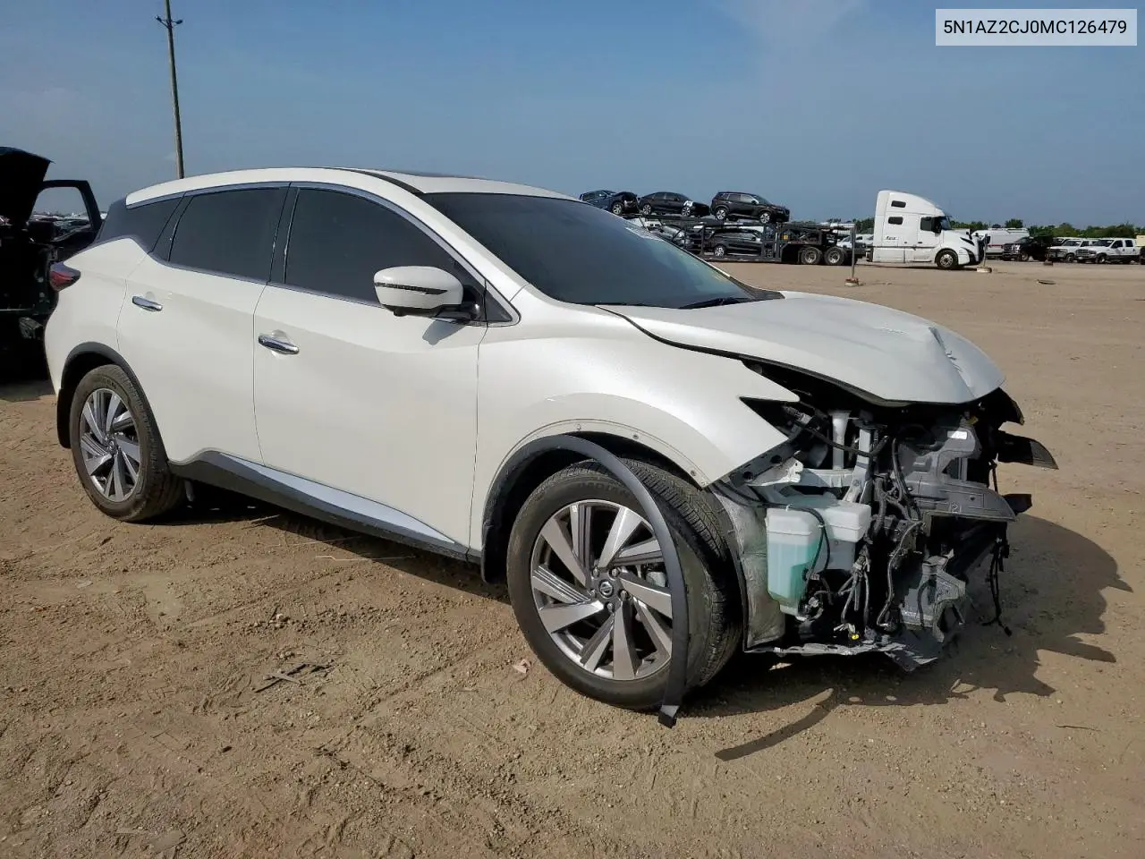 2021 Nissan Murano Sl VIN: 5N1AZ2CJ0MC126479 Lot: 62901095
