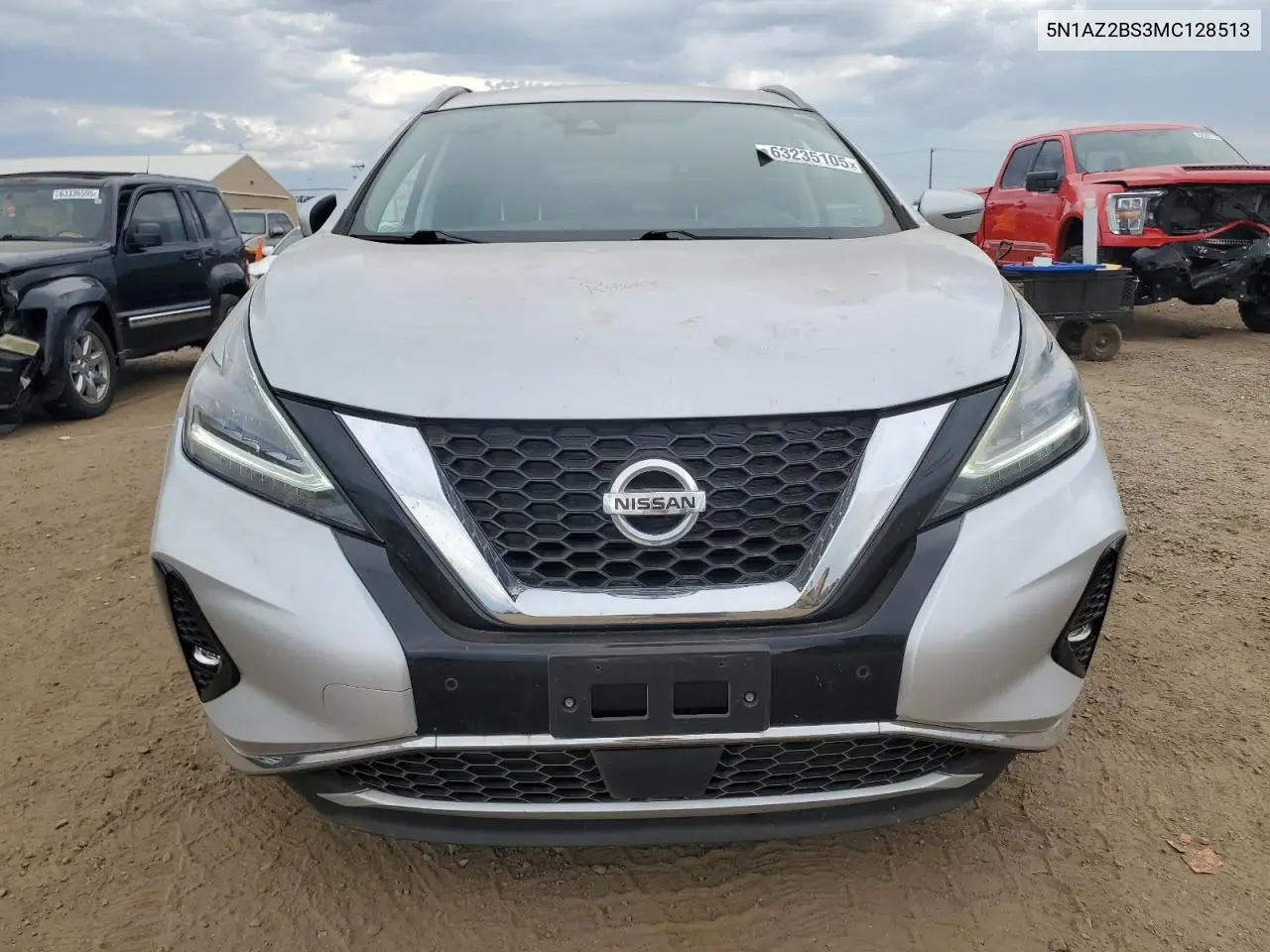 2021 Nissan Murano Sv VIN: 5N1AZ2BS3MC128513 Lot: 63235105
