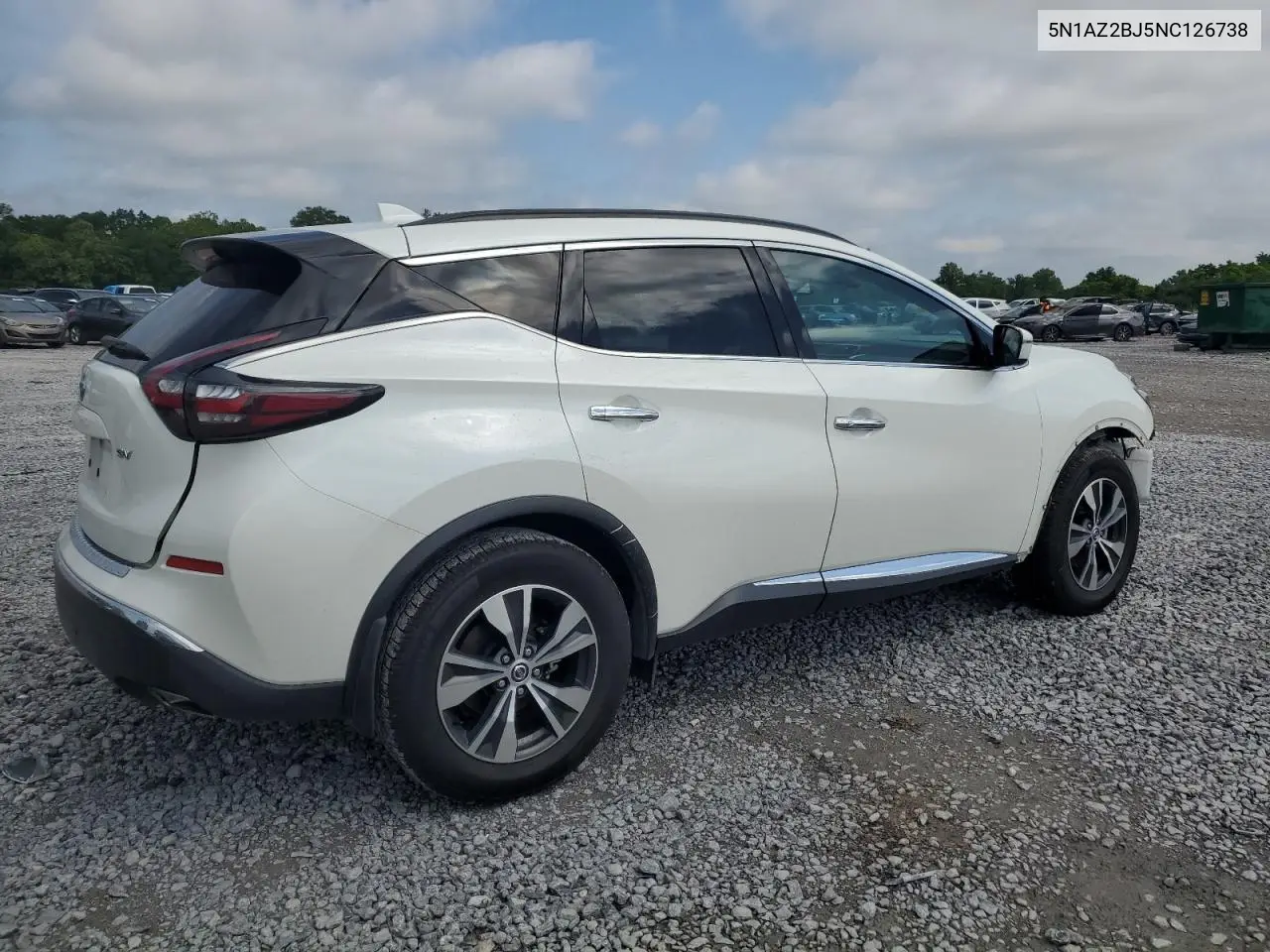 2022 Nissan Murano Sv VIN: 5N1AZ2BJ5NC126738 Lot: 56218825