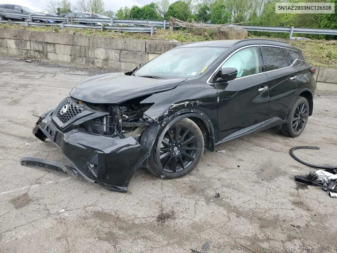 2022 Nissan Murano Sv VIN: 5N1AZ2BS9NC126508 Lot: 56822095