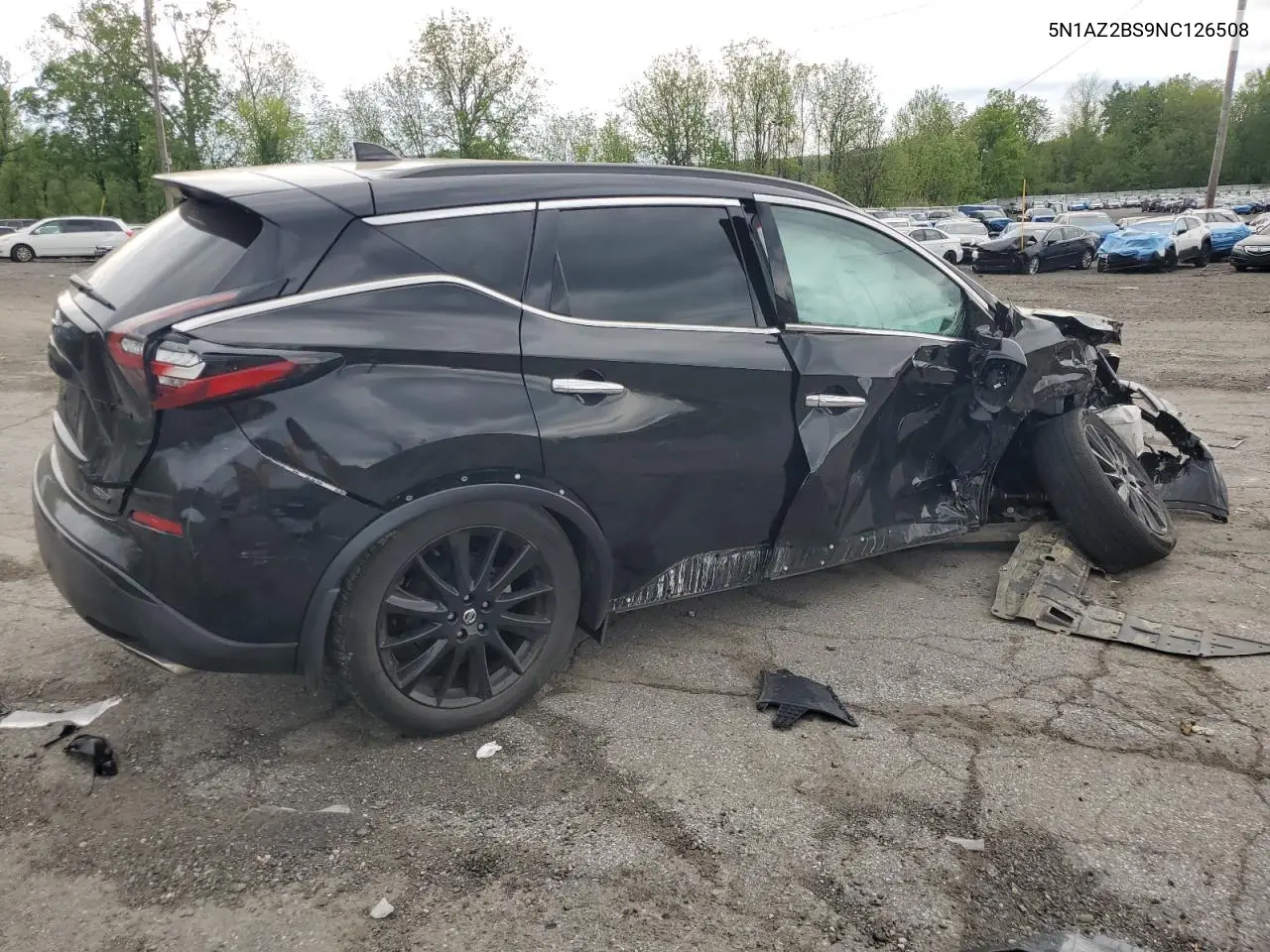 2022 Nissan Murano Sv VIN: 5N1AZ2BS9NC126508 Lot: 56822095