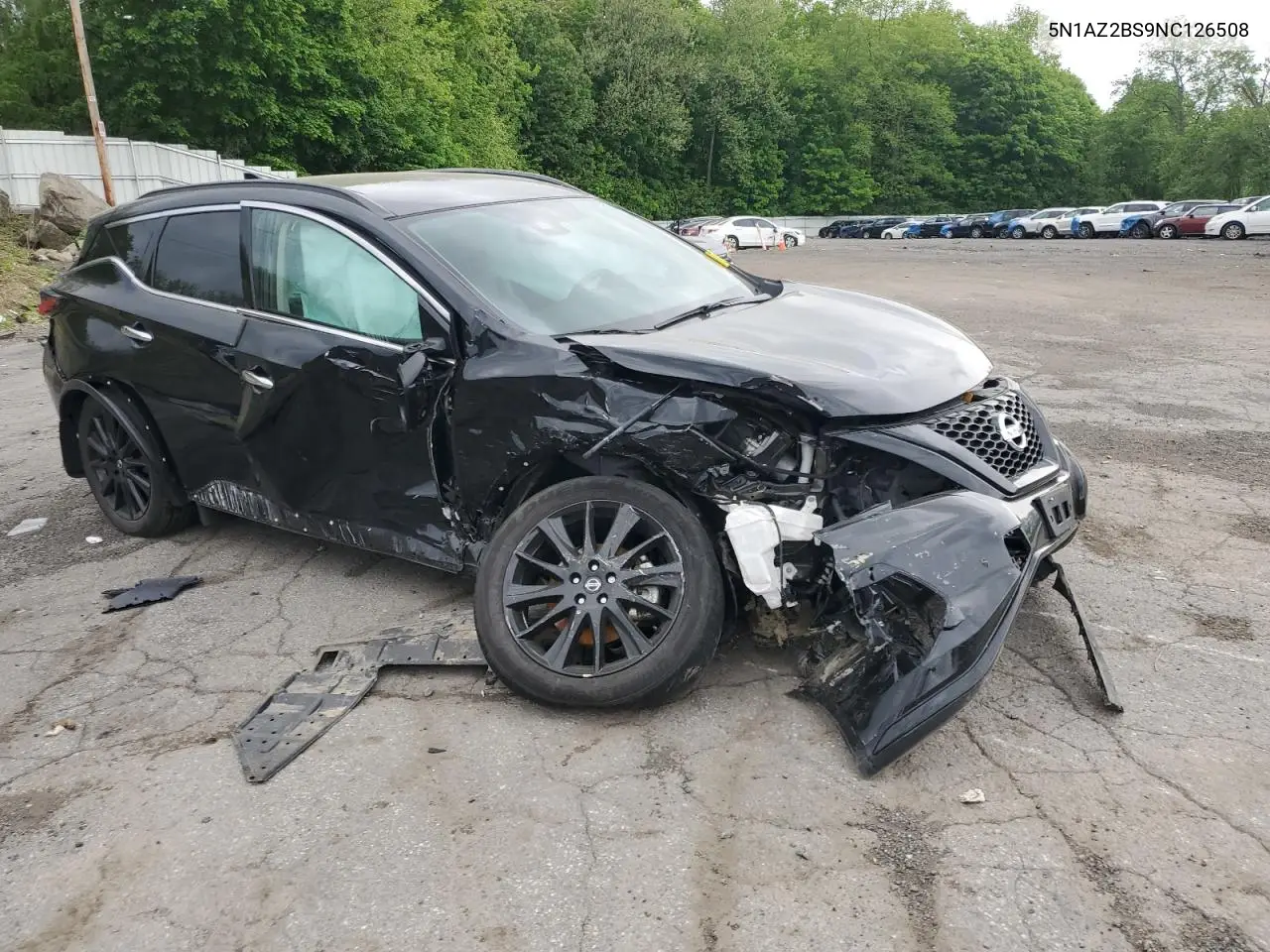 2022 Nissan Murano Sv VIN: 5N1AZ2BS9NC126508 Lot: 56822095