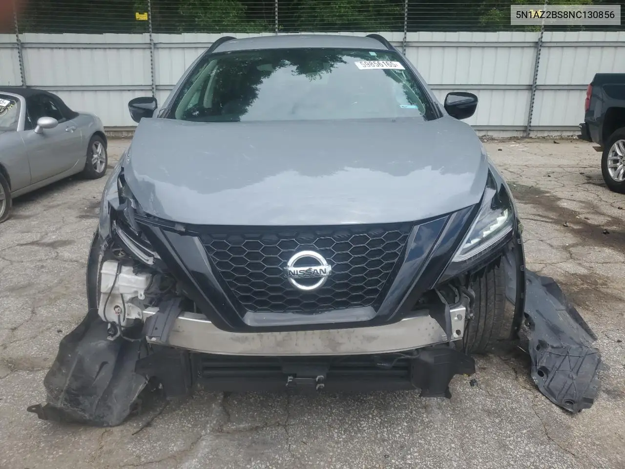 2022 Nissan Murano Sv VIN: 5N1AZ2BS8NC130856 Lot: 59856165