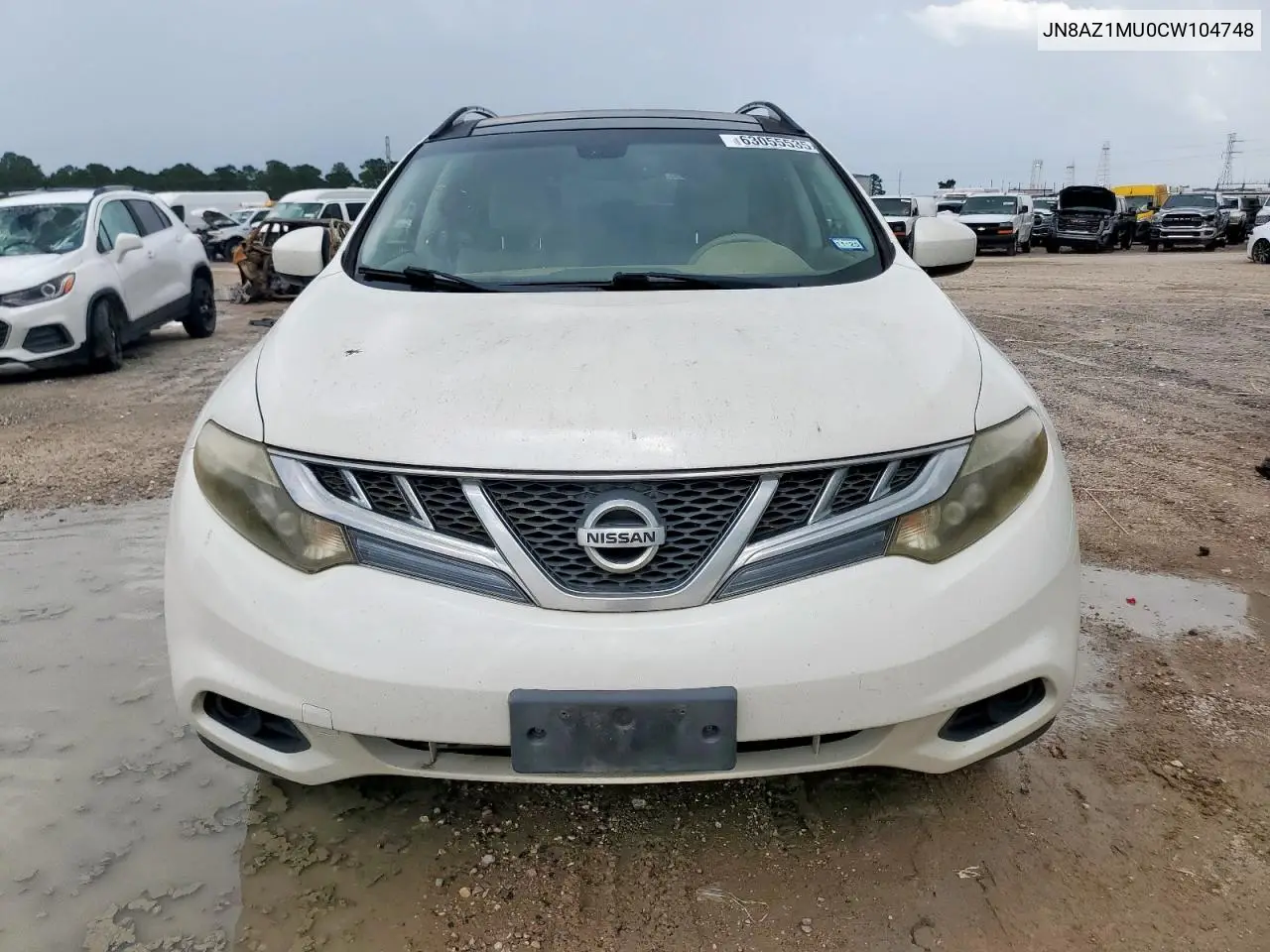 2022 Nissan Murano S VIN: JN8AZ1MU0CW104748 Lot: 63055535