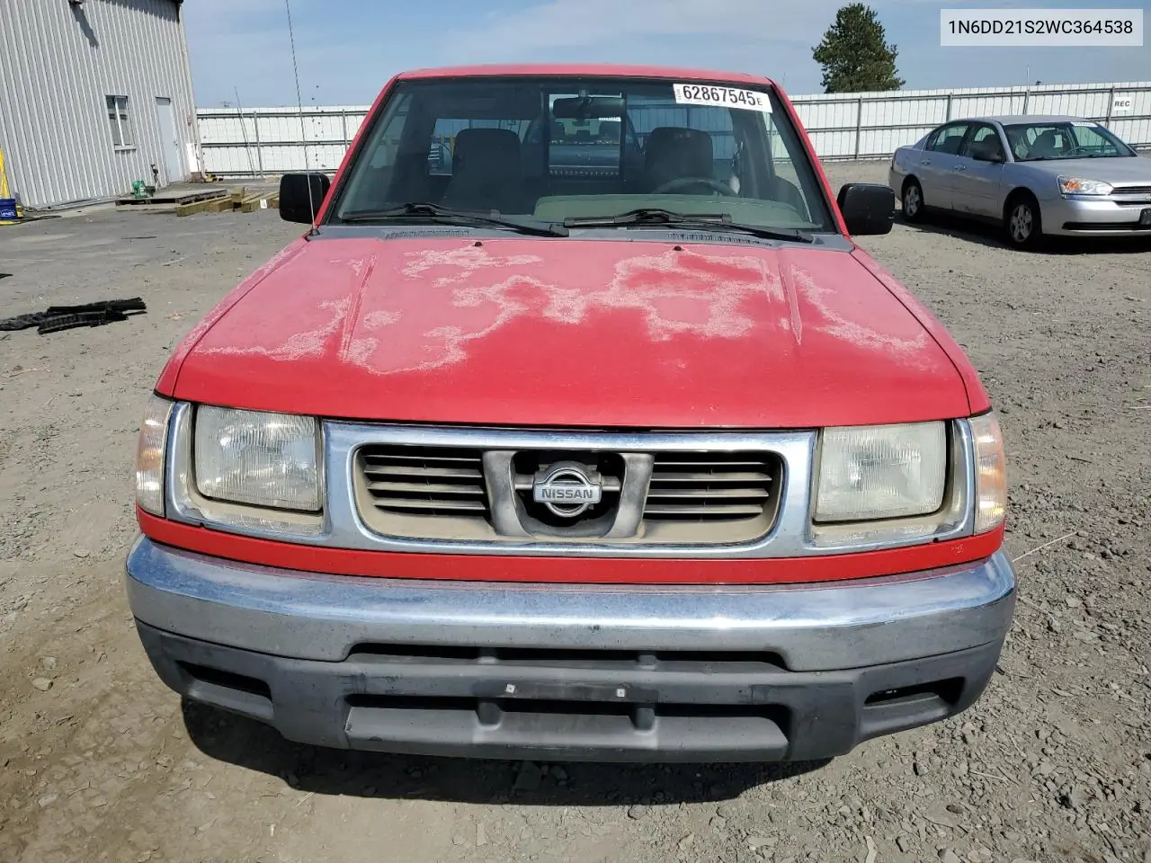1998 Nissan Frontier Xe VIN: 1N6DD21S2WC364538 Lot: 62867545