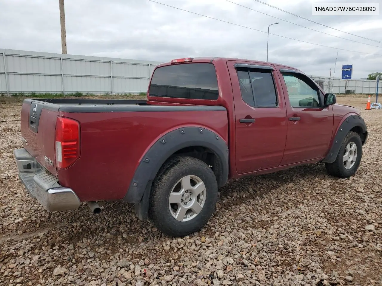 2006 Nissan Frontier Crew Cab Le VIN: 1N6AD07W76C428090 Lot: 56591405