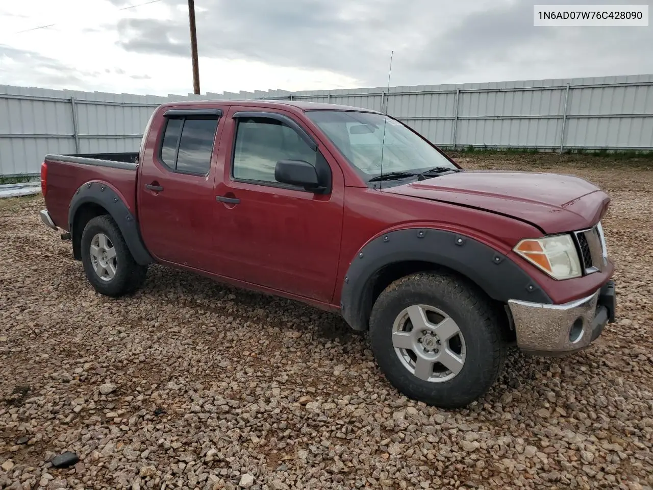 2006 Nissan Frontier Crew Cab Le VIN: 1N6AD07W76C428090 Lot: 56591405