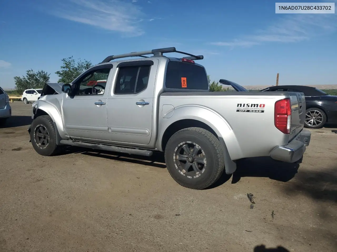 2008 Nissan Frontier Crew Cab Le VIN: 1N6AD07U28C433702 Lot: 56991565