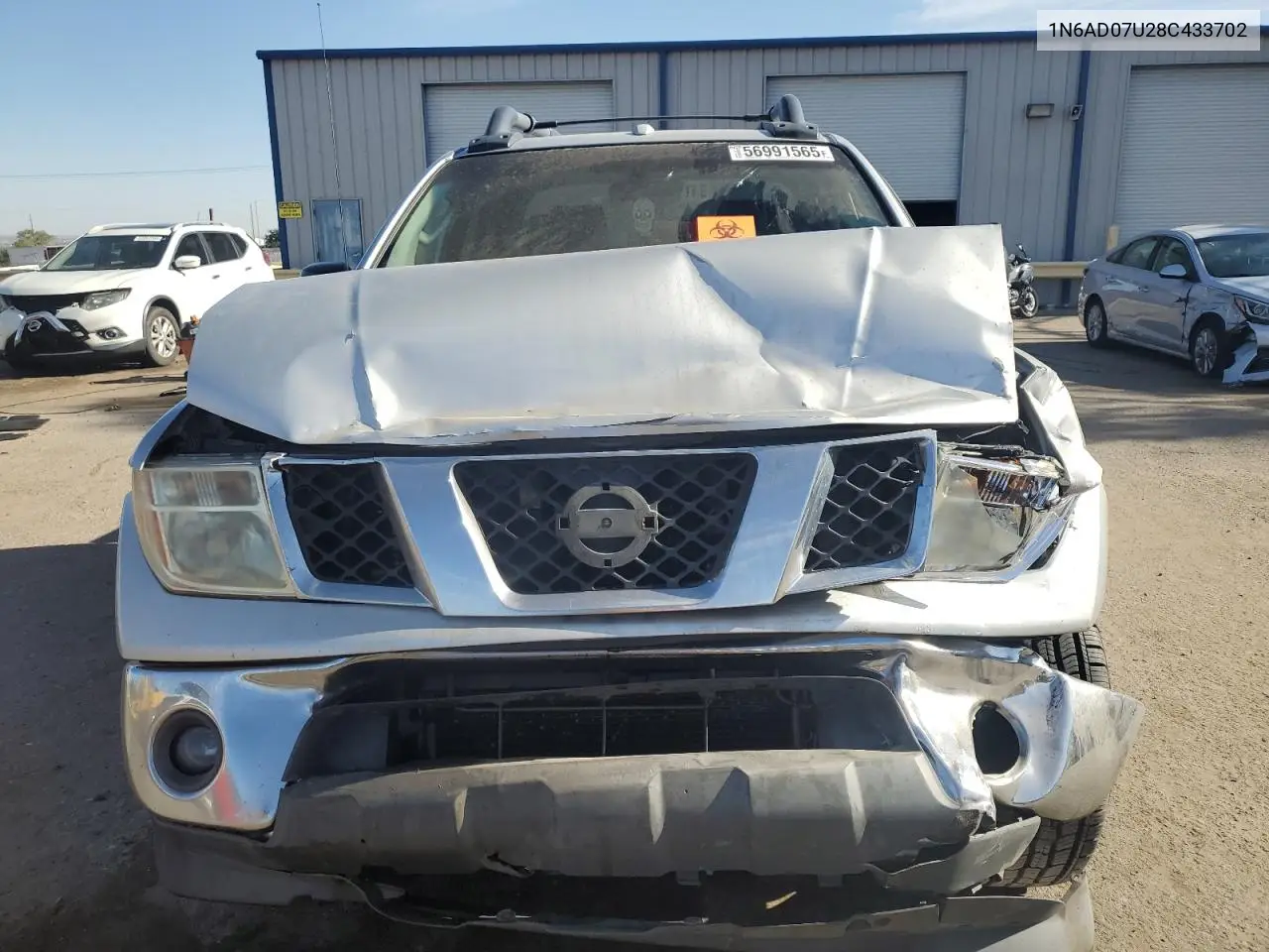 2008 Nissan Frontier Crew Cab Le VIN: 1N6AD07U28C433702 Lot: 56991565