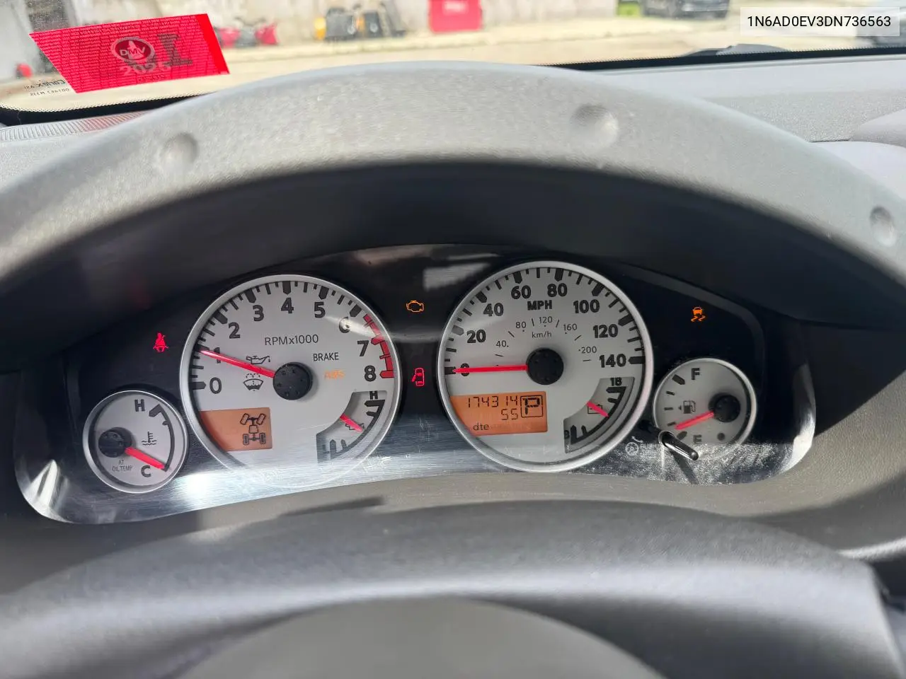 2013 Nissan Frontier S VIN: 1N6AD0EV3DN736563 Lot: 57353445