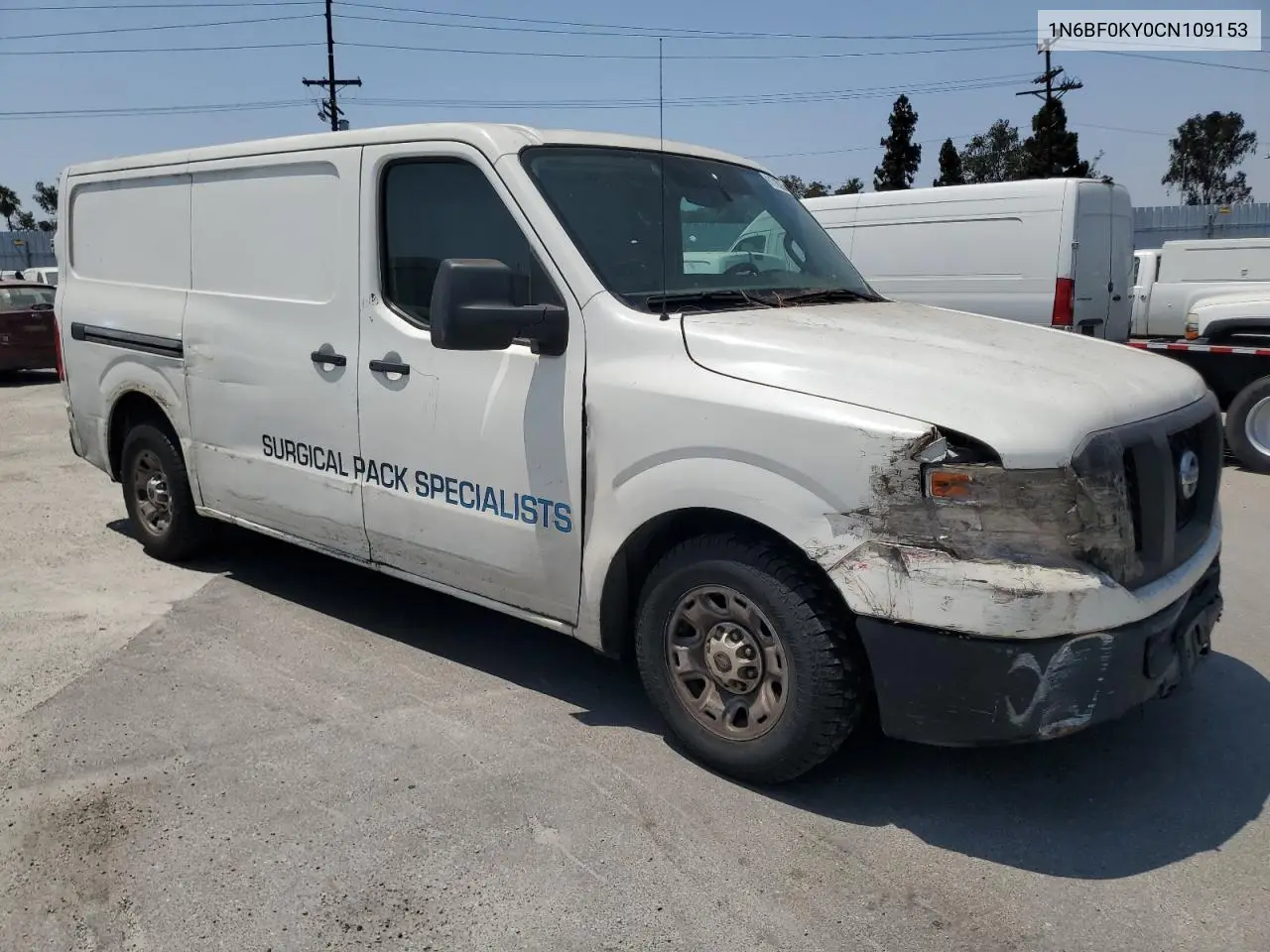 2012 Nissan Nv 1500 VIN: 1N6BF0KY0CN109153 Lot: 61785205