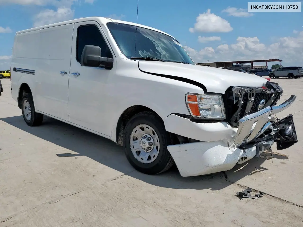 2012 Nissan Nv 2500 VIN: 1N6AF0KY3CN118750 Lot: 62489325
