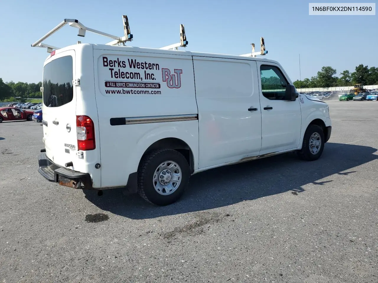 2013 Nissan Nv 1500 VIN: 1N6BF0KX2DN114590 Lot: 61829015