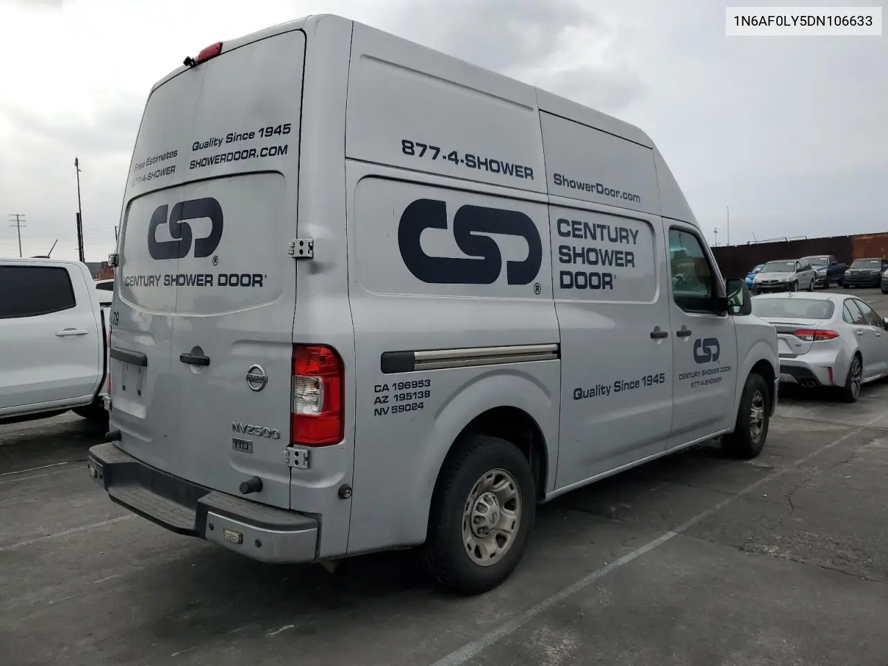 2013 Nissan Nv 2500 VIN: 1N6AF0LY5DN106633 Lot: 62335045
