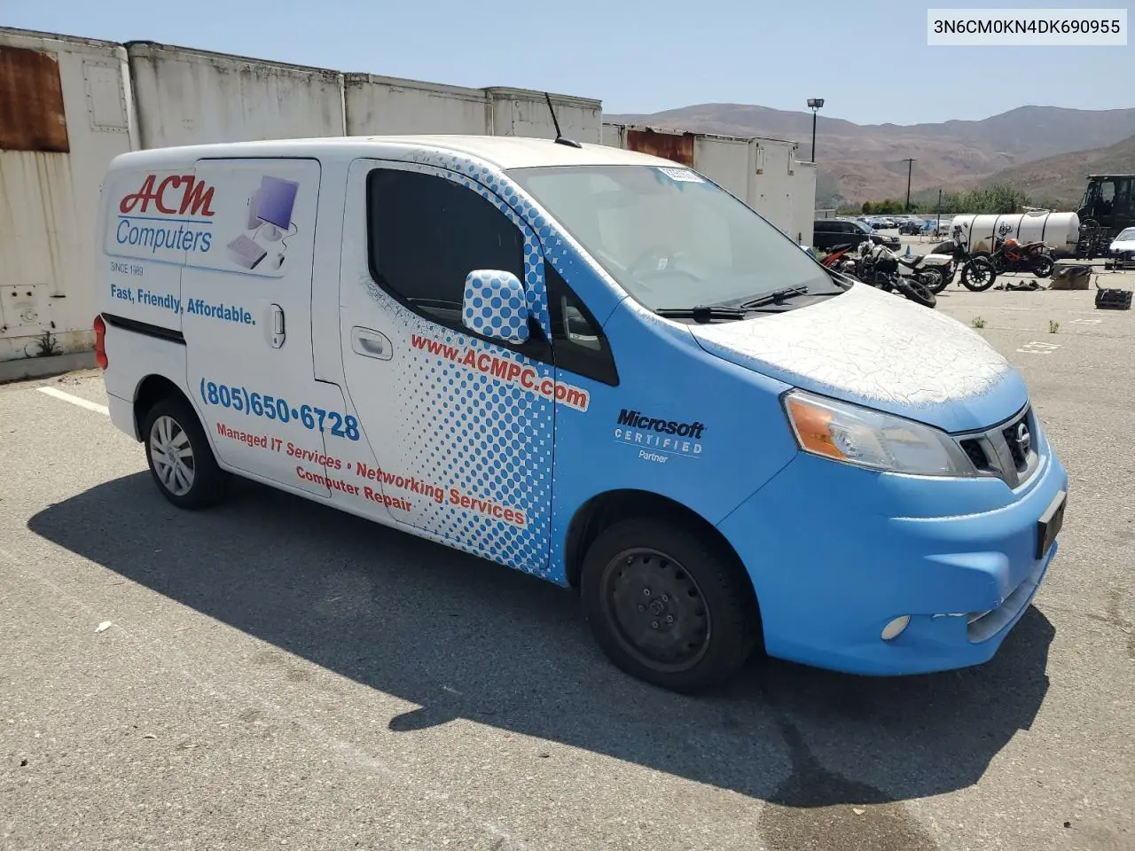 2013 Nissan Nv200 2.5S VIN: 3N6CM0KN4DK690955 Lot: 62351575