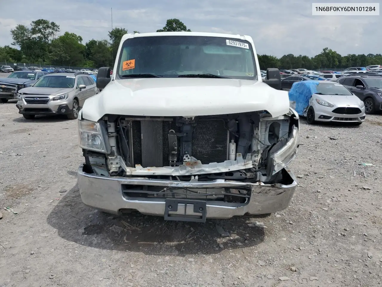 2013 Nissan Nv 1500 VIN: 1N6BF0KY6DN101284 Lot: 62931975