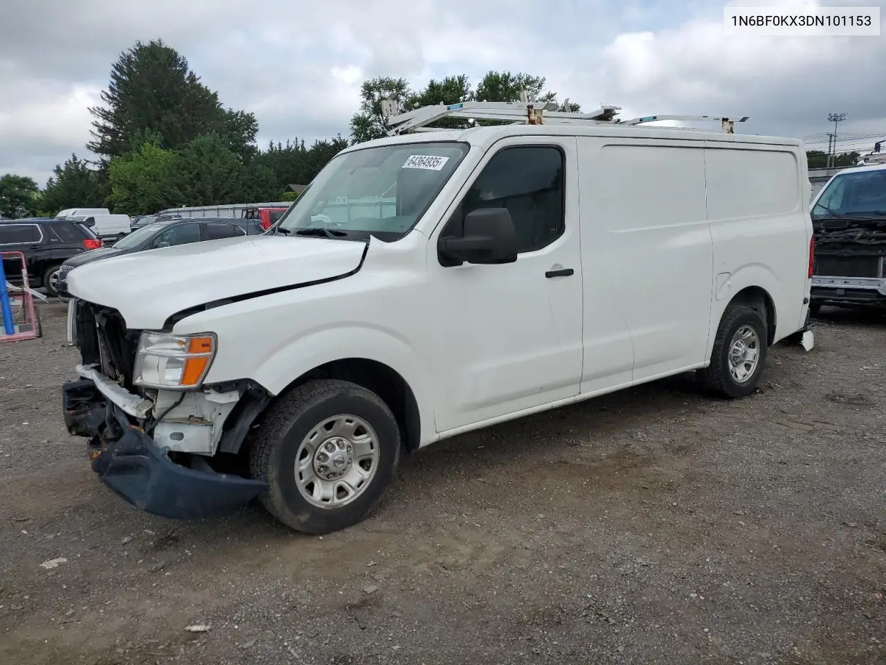 2013 Nissan Nv 1500 VIN: 1N6BF0KX3DN101153 Lot: 64364935