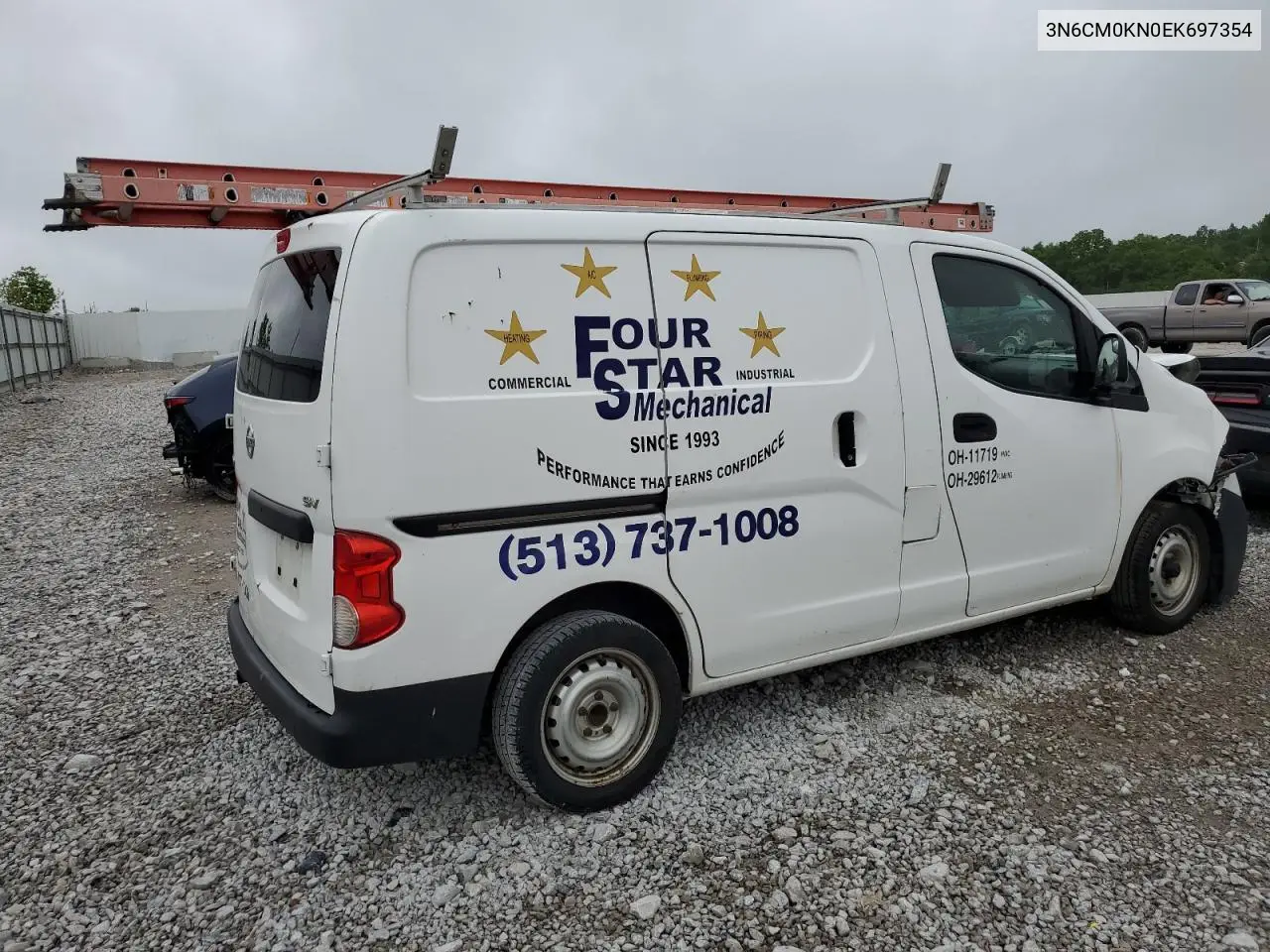 2014 Nissan Nv200 2.5S VIN: 3N6CM0KN0EK697354 Lot: 58219485