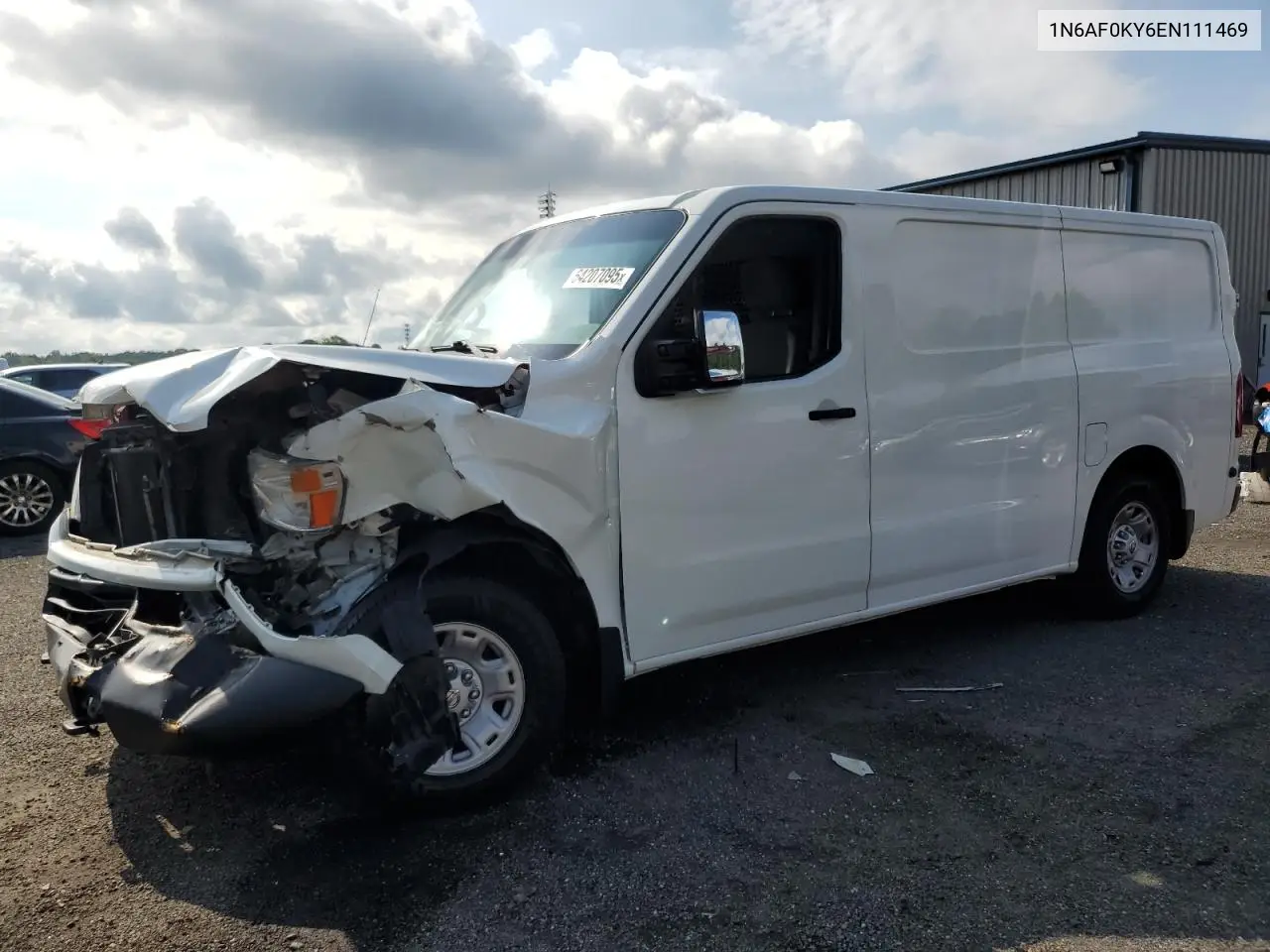 2014 Nissan Nv 2500 VIN: 1N6AF0KY6EN111469 Lot: 64207095