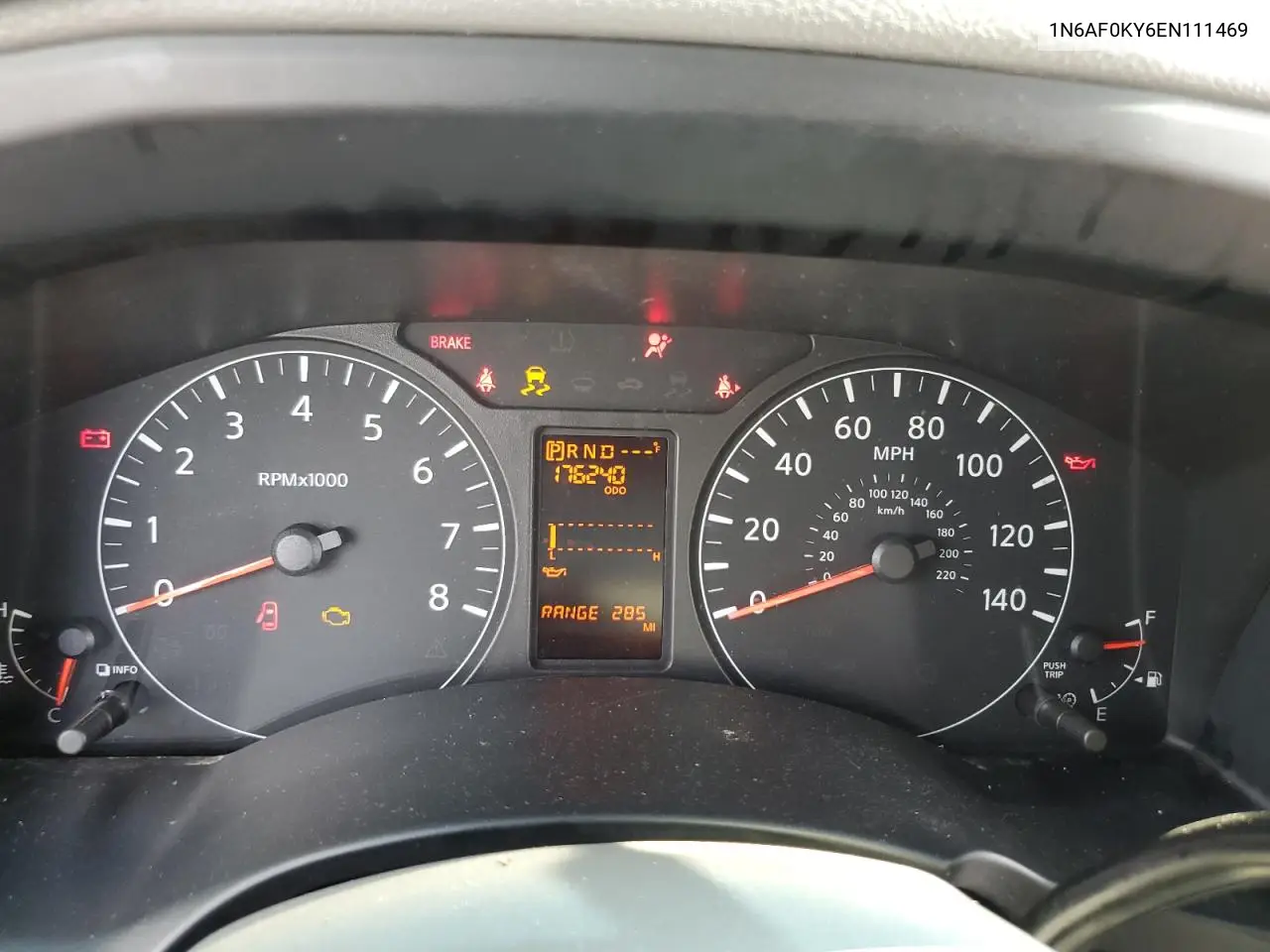 2014 Nissan Nv 2500 VIN: 1N6AF0KY6EN111469 Lot: 64207095