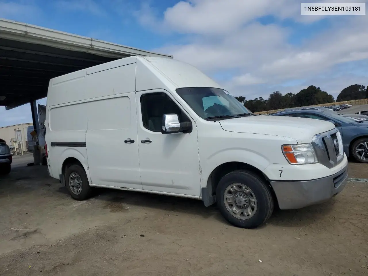 2014 Nissan Nv 2500 VIN: 1N6BF0LY3EN109181 Lot: 65302885