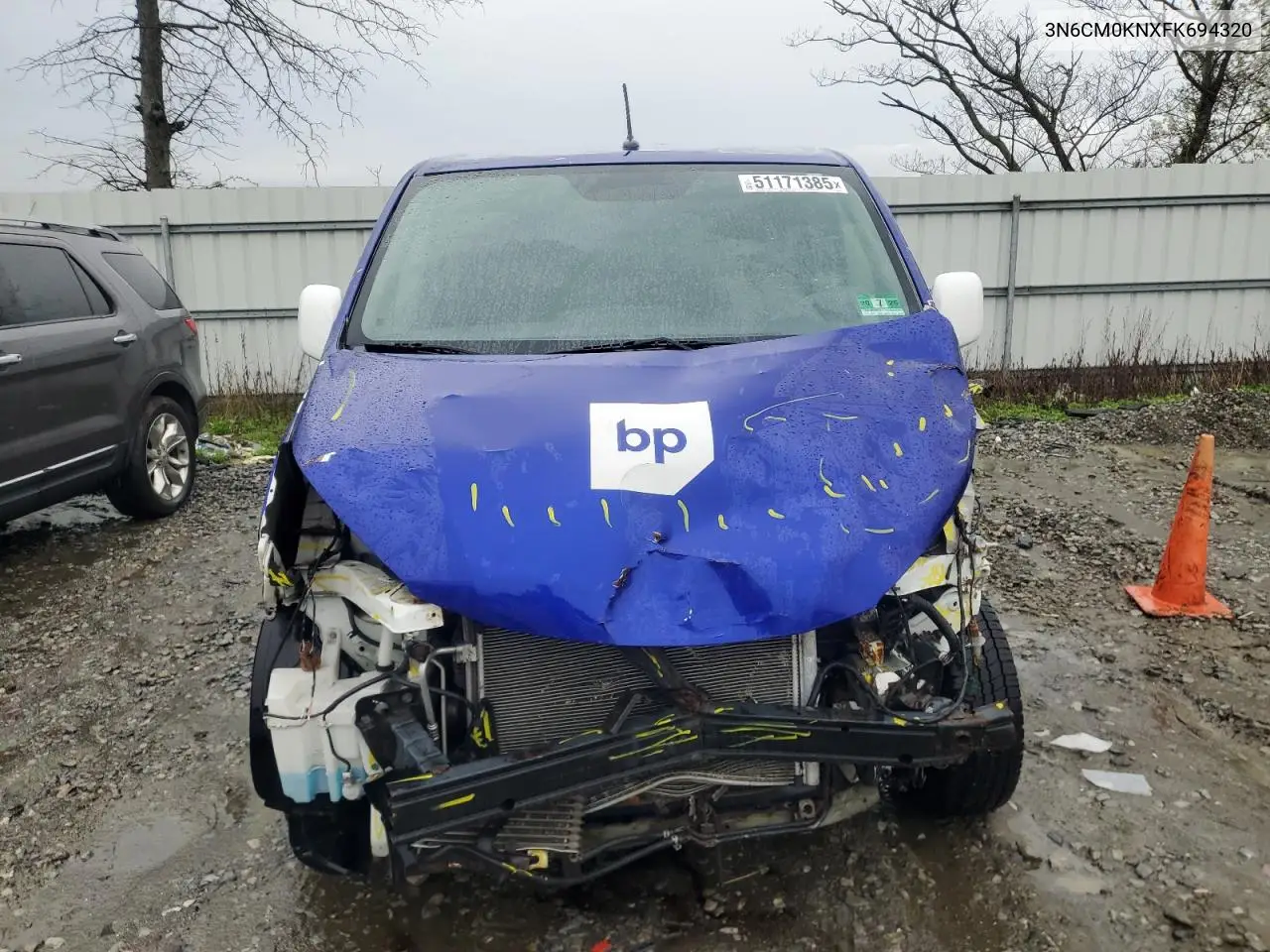 2015 Nissan Nv200 2.5S VIN: 3N6CM0KNXFK694320 Lot: 51171385