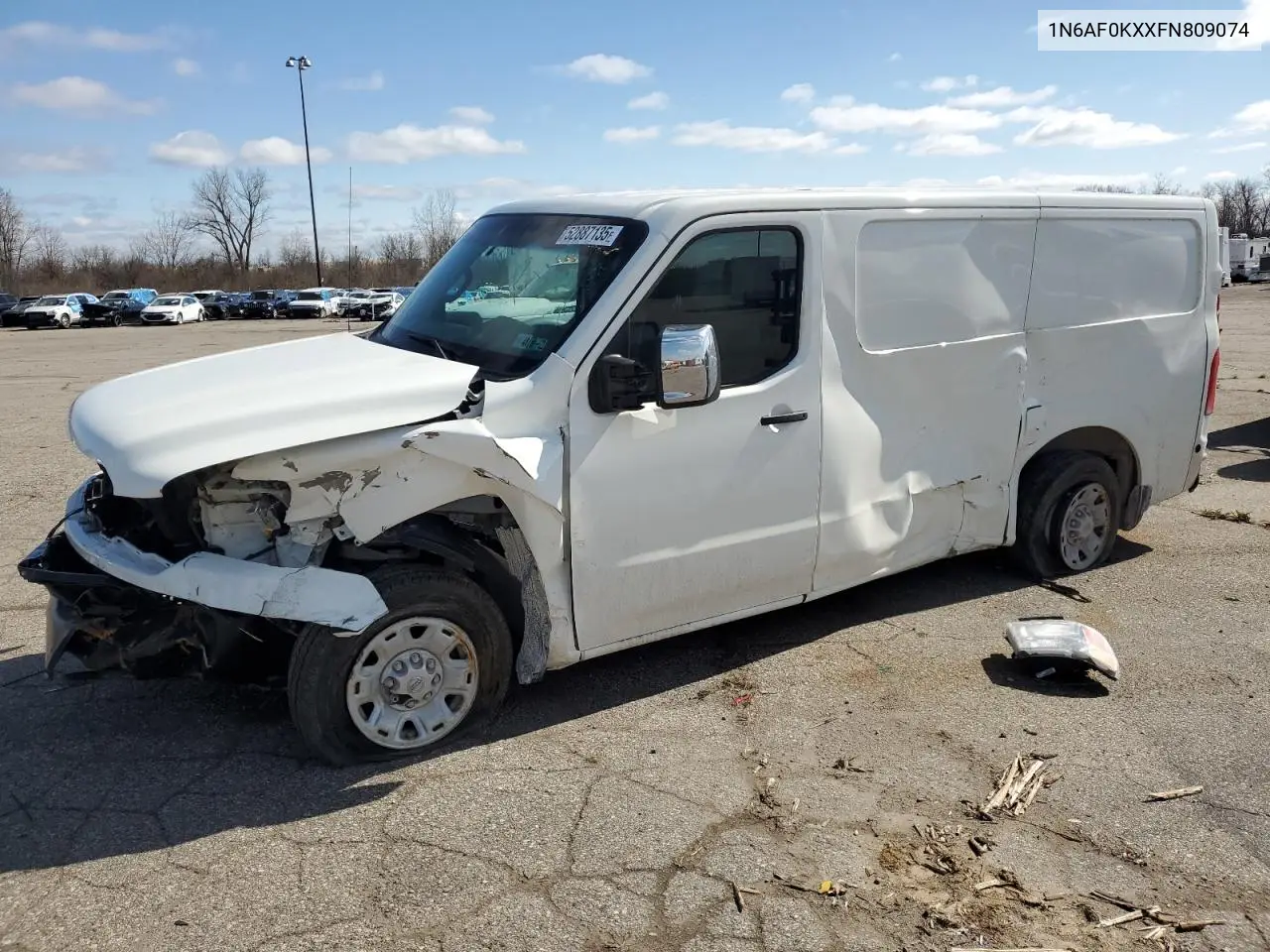 2015 Nissan Nv 2500 VIN: 1N6AF0KXXFN809074 Lot: 52887135